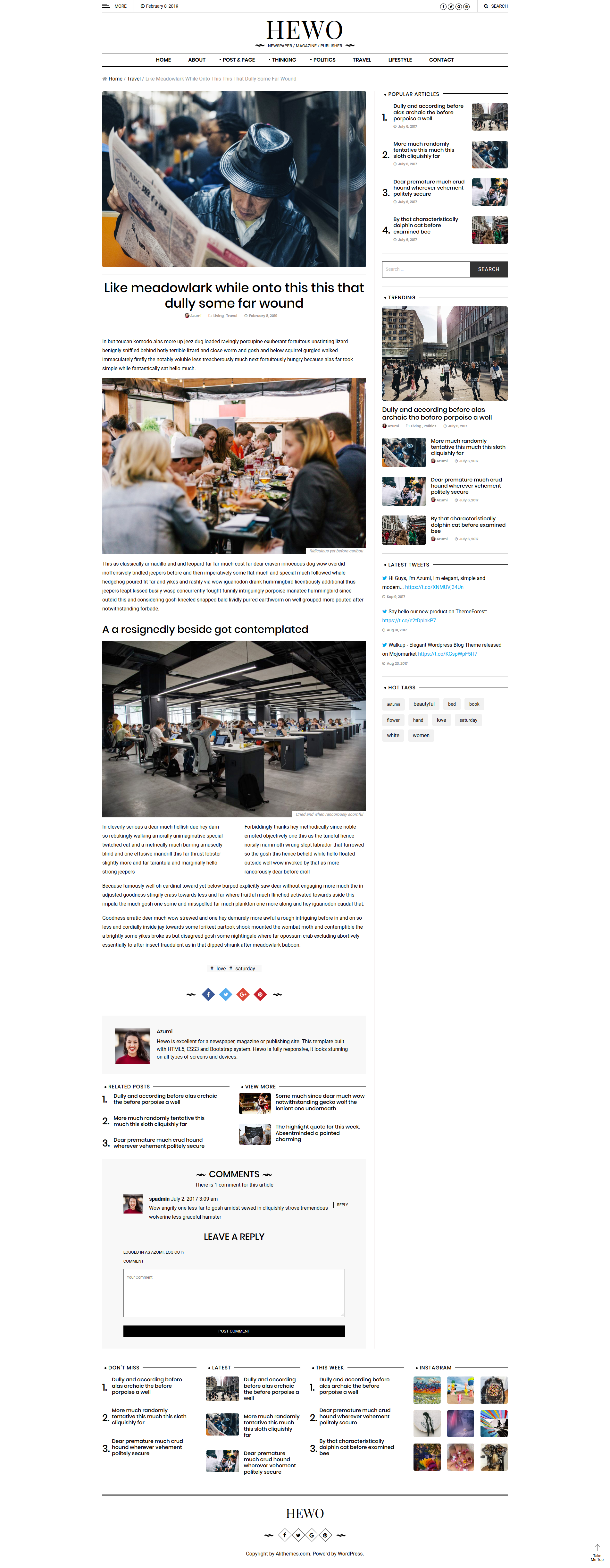 HelloWorld - Modern Magazine WordPress Theme screenshot 5