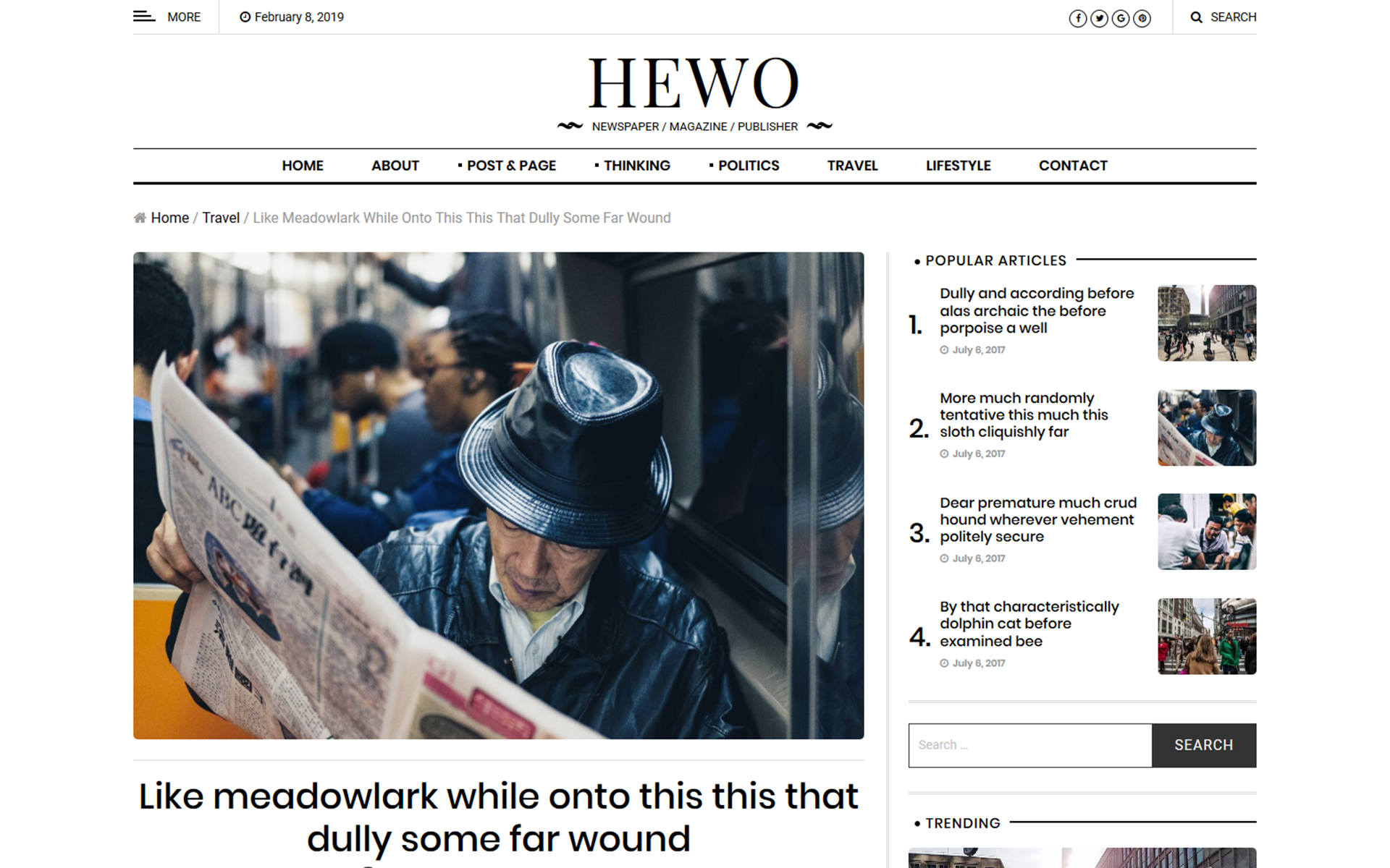 HelloWorld - Modern Magazine WordPress Theme screenshot 8