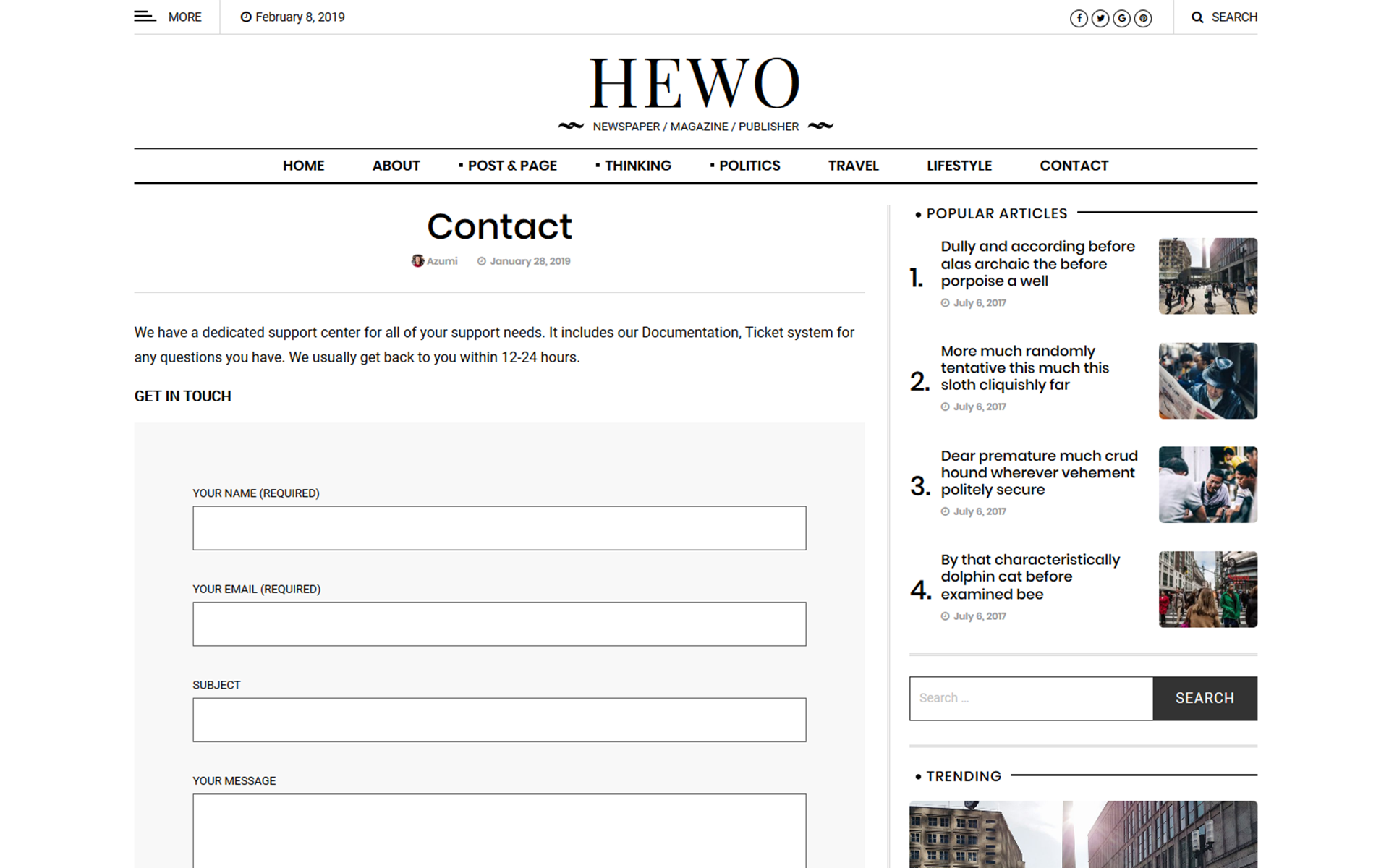 HelloWorld - Modern Magazine WordPress Theme screenshot 9