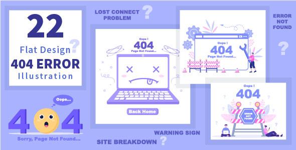 22 Illustration 404 Error And Page Not Found