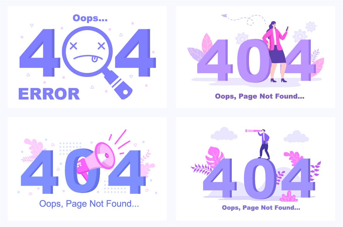 22 Illustration 404 Error And Page Not Found screenshot 2