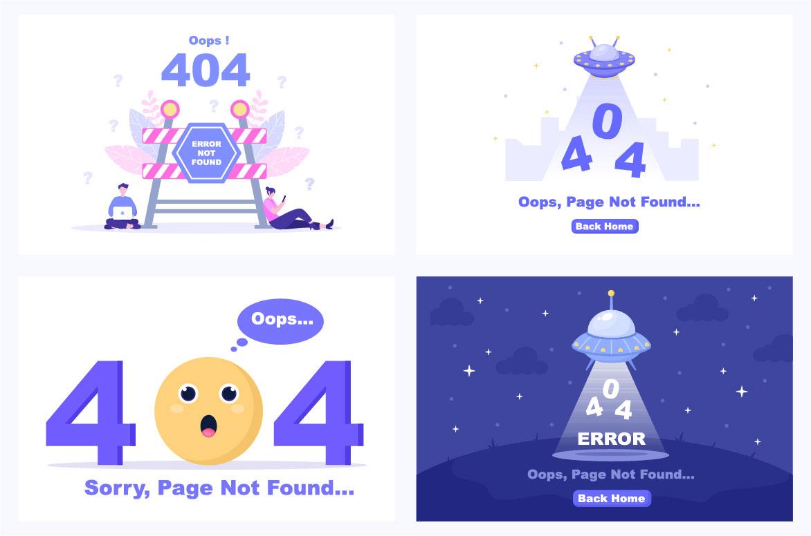 22 Illustration 404 Error And Page Not Found screenshot 5