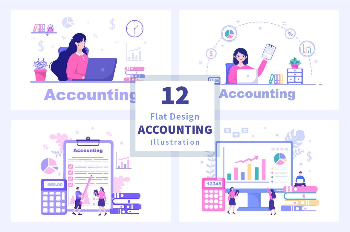 12 Financial Management or Accounting Illustration screenshot 1