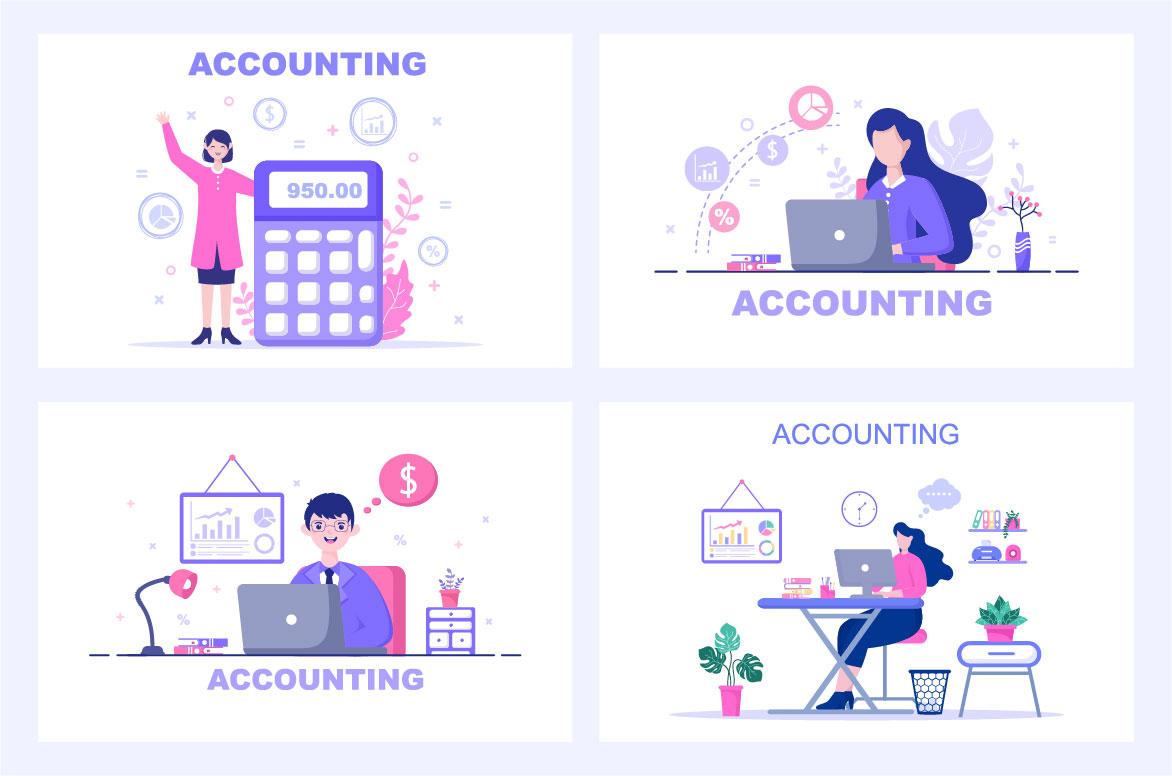 12 Financial Management or Accounting Illustration screenshot 2