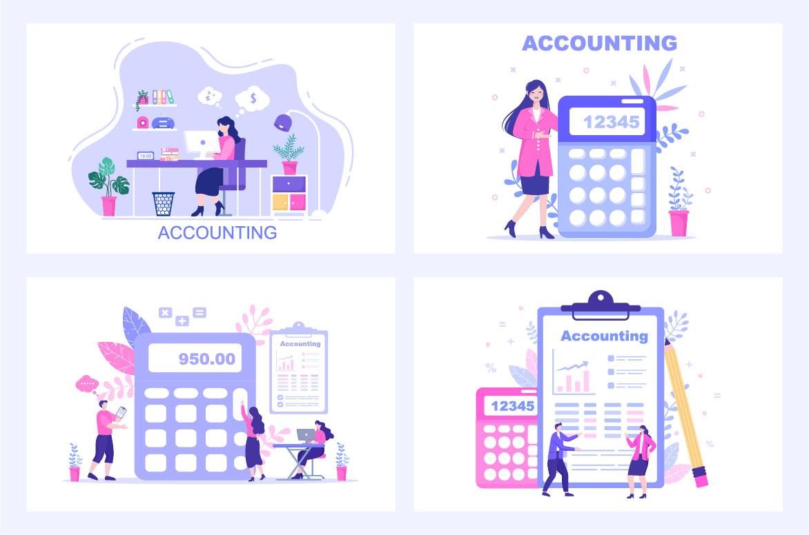 12 Financial Management or Accounting Illustration screenshot 3