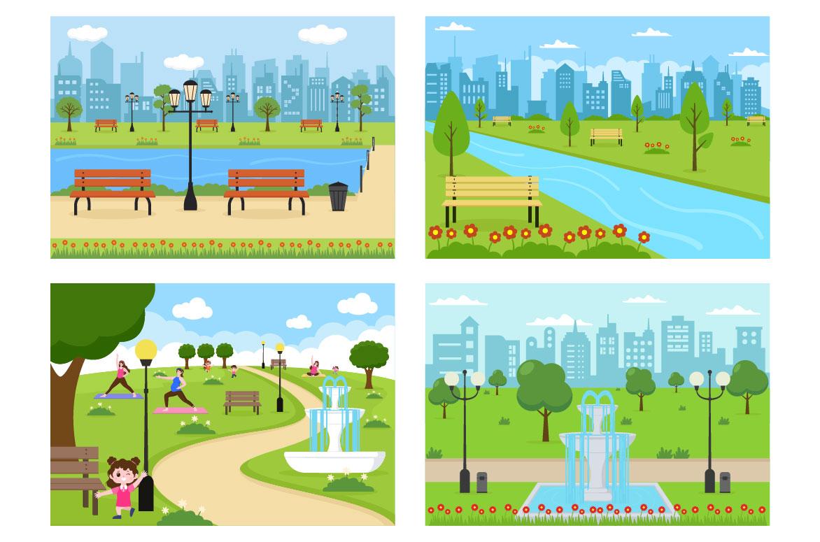 20 City Park Illustration screenshot 3