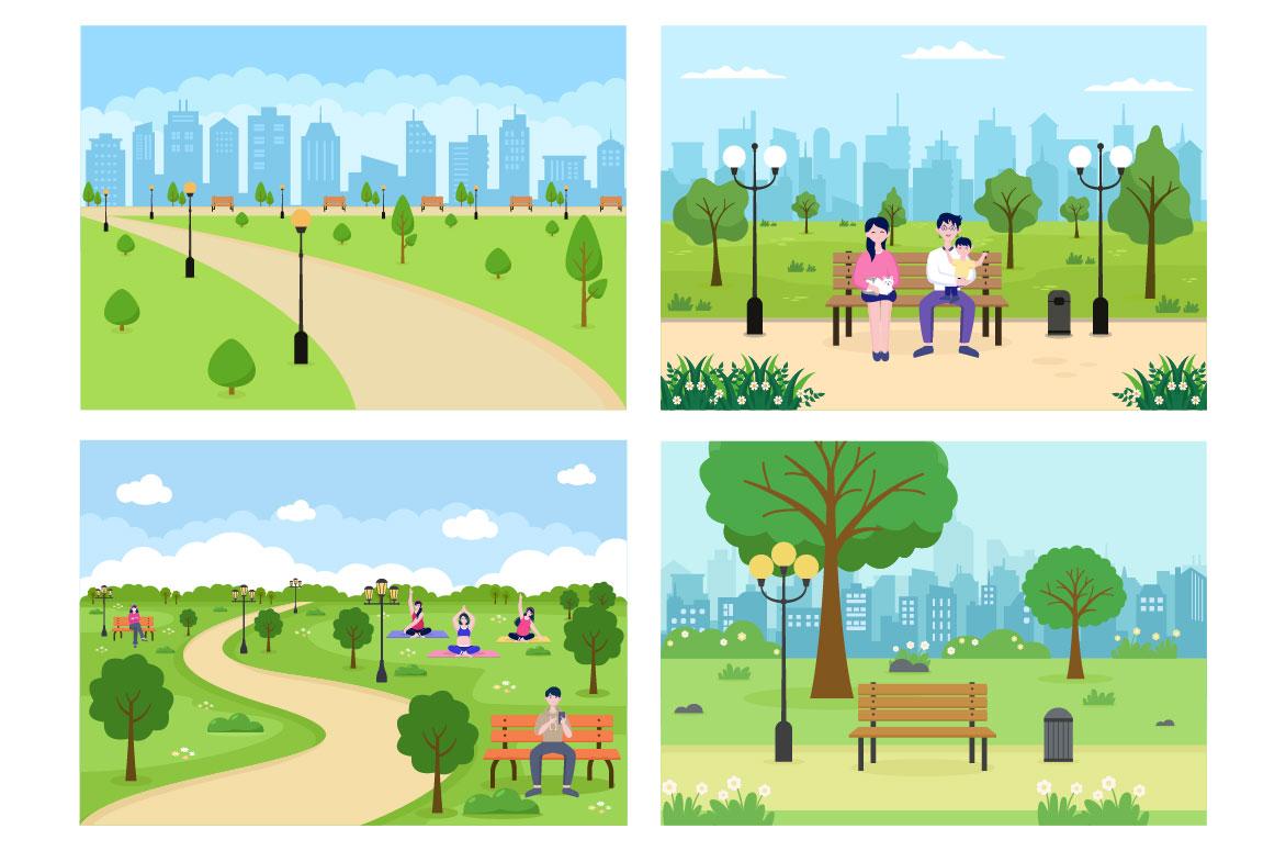 20 City Park Illustration screenshot 4