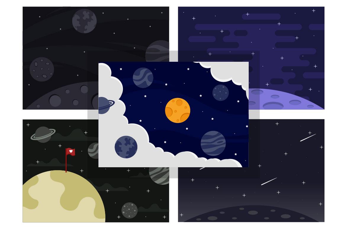 25 Astronaut and Space Background Illustration screenshot 4