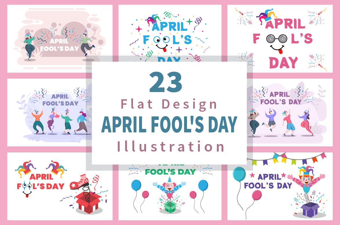 23 Happy April Fools' Day Illustration screenshot 1