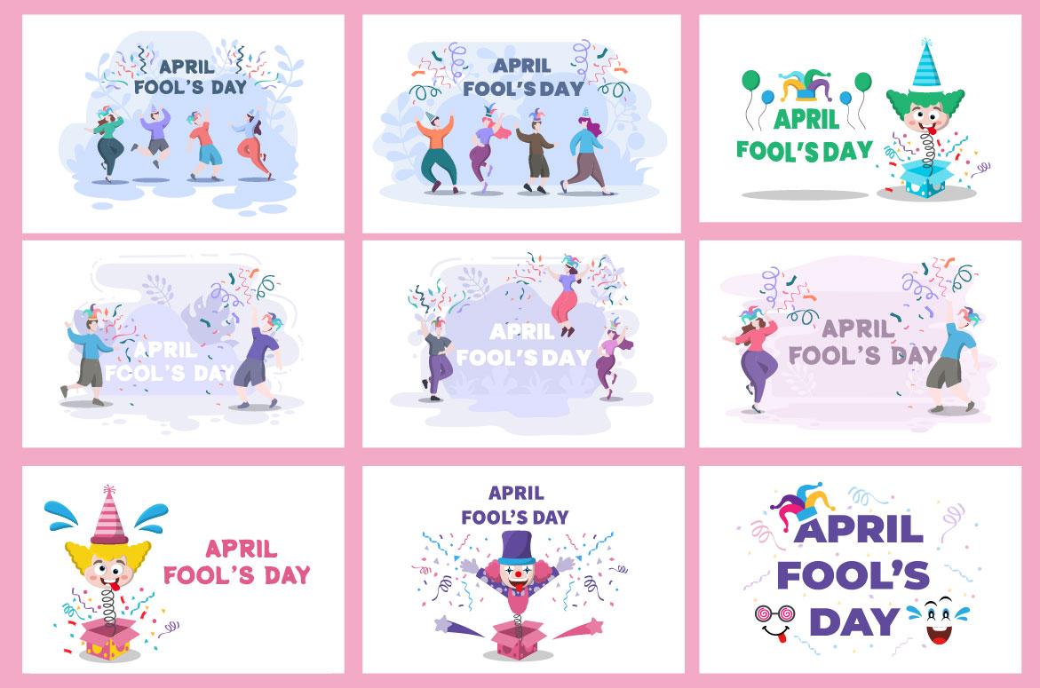 23 Happy April Fools' Day Illustration screenshot 2