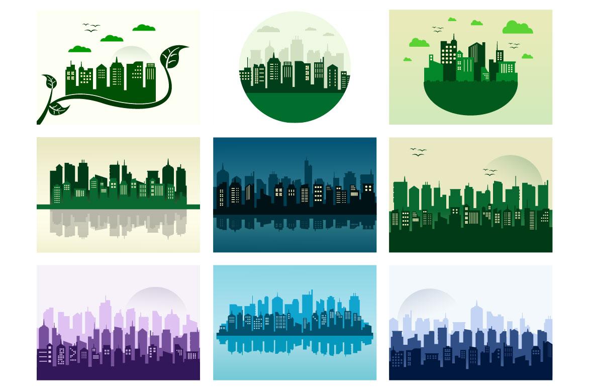 40 Buildings Background Illustration screenshot 3