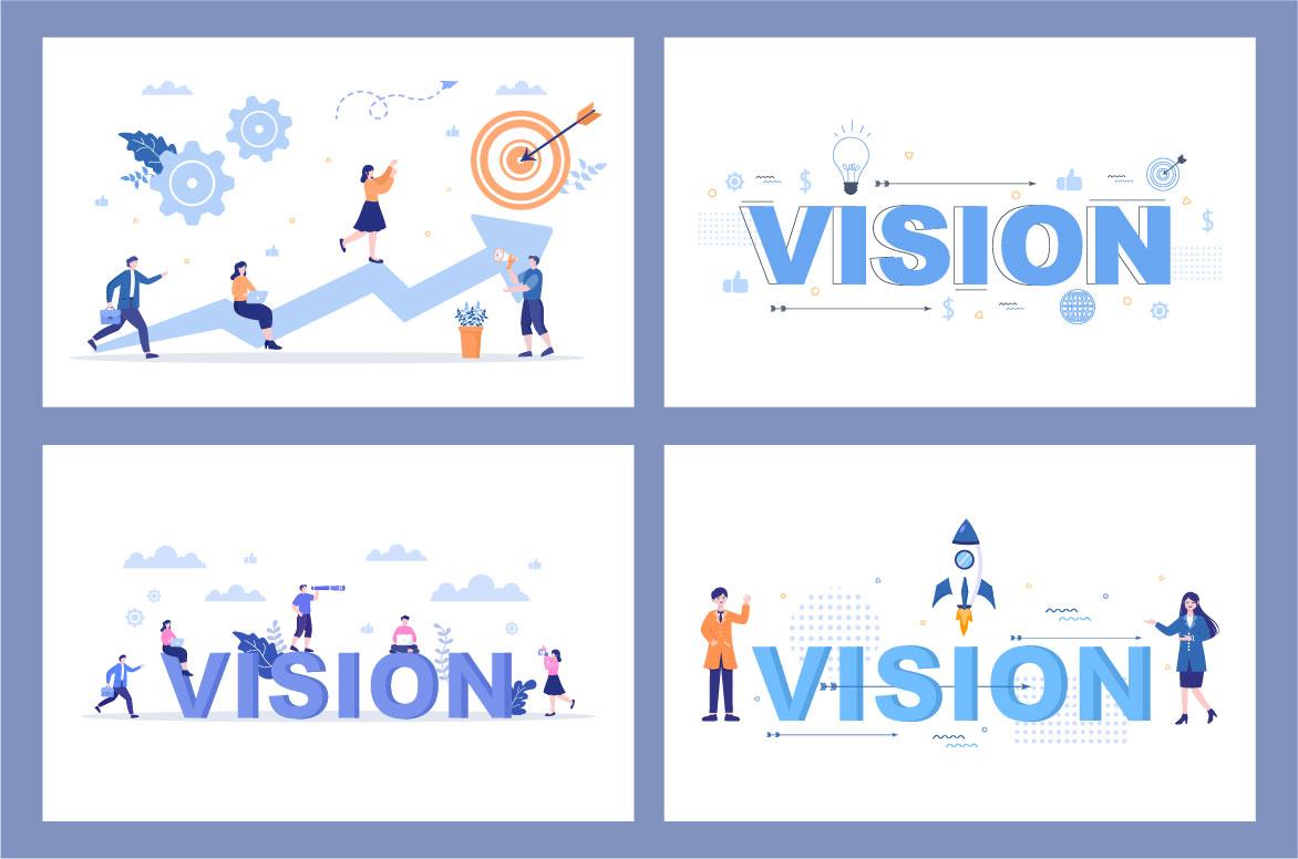 15 Business Vision And Target Illustration screenshot 4