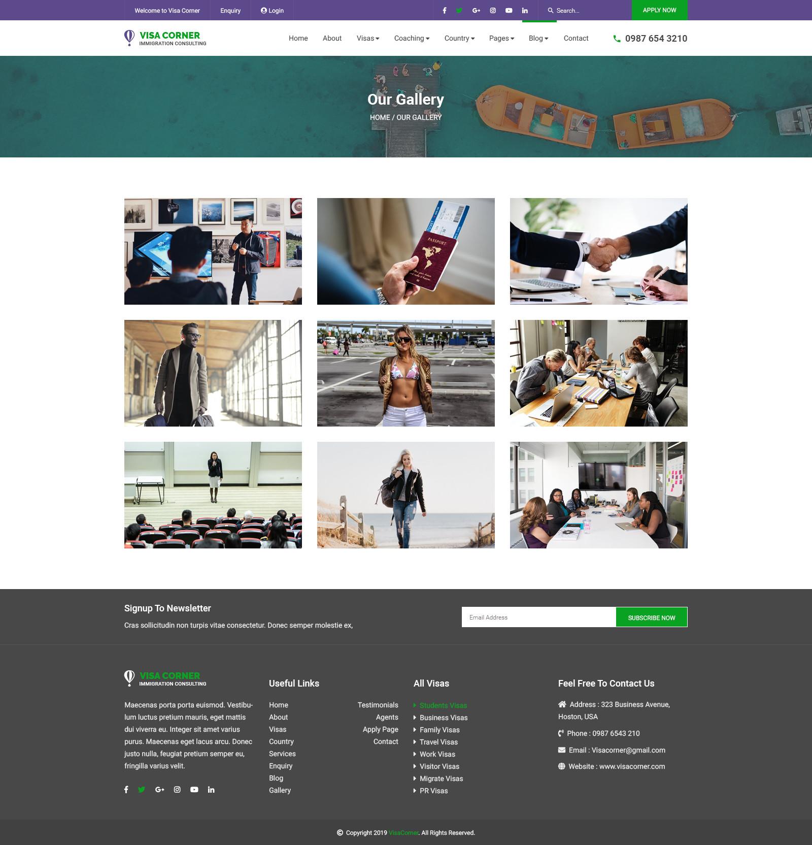 Visa Corner | Immigration and Consulting Psd Template screenshot 29