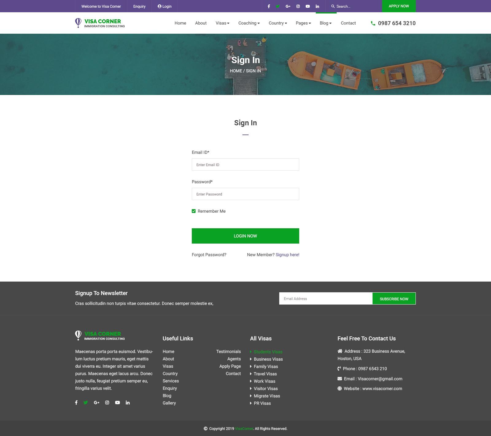 Visa Corner | Immigration and Consulting Psd Template screenshot 30
