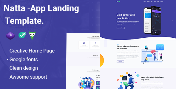 Natta - App Landing Template Natta - App Landing Template - Technology