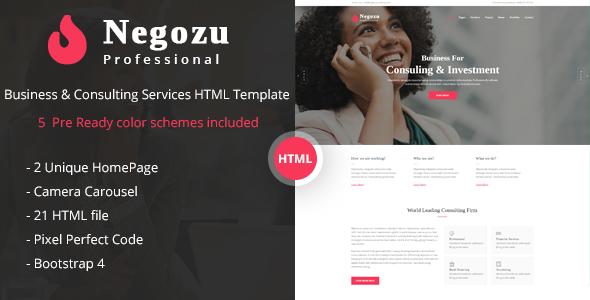 Negozu - Business and Consulting HTML Template Negozu - Business and Consulting HTML Template - Business