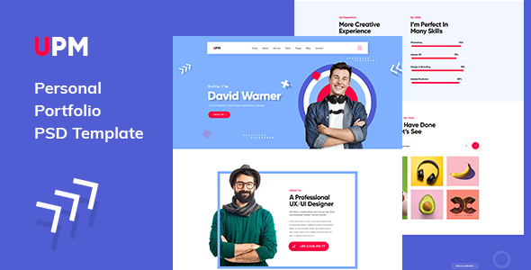 UPM Personal Portfolio PSD Template UPM Personal Portfolio PSD Template