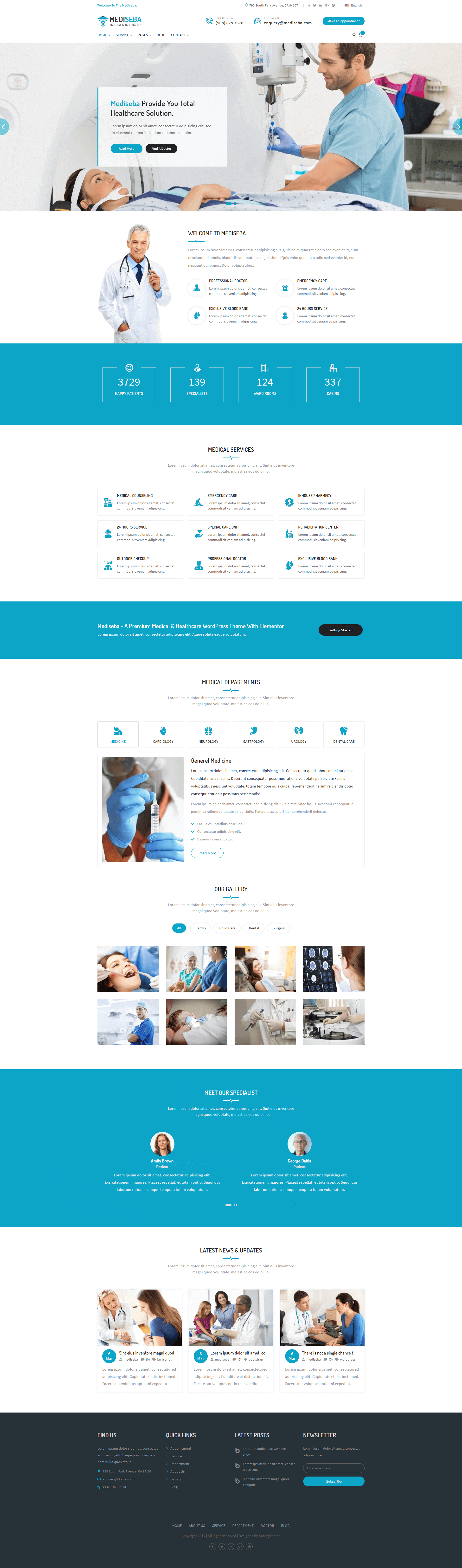 Mediseba - Medical & Healthcare Wordpress Theme screenshot 2