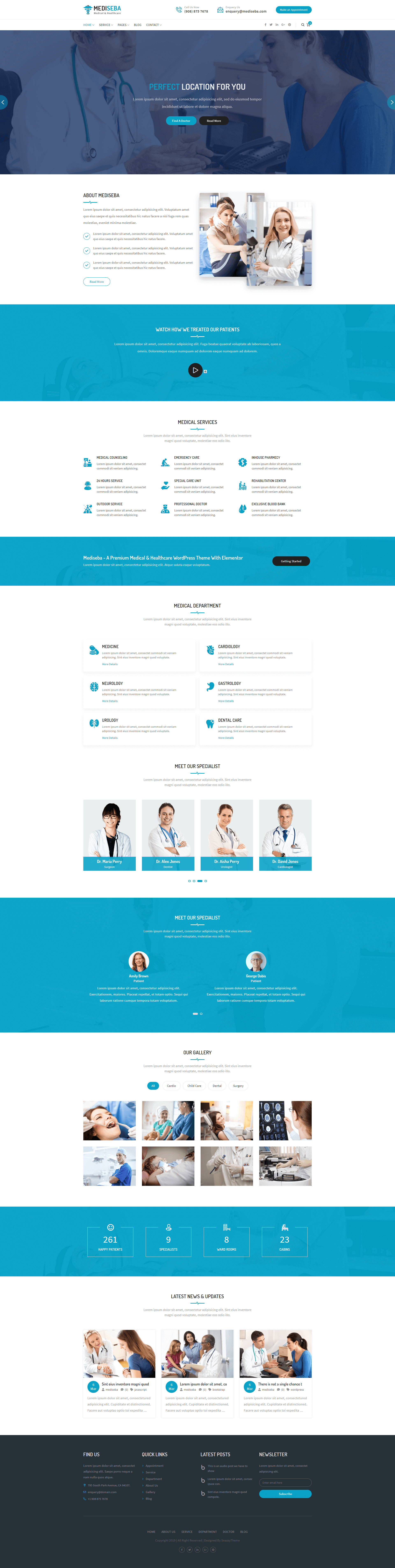Mediseba - Medical & Healthcare Wordpress Theme screenshot 3