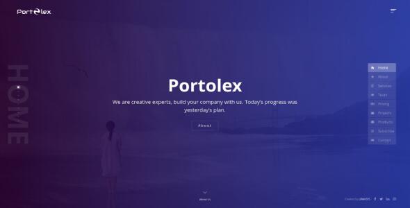 Portolex - Creative Website Template for Agency, Business and Portfolio screenshot 1