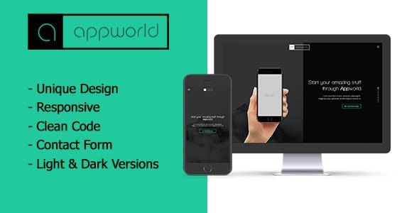 AppWorld - Responsive App Landing Page