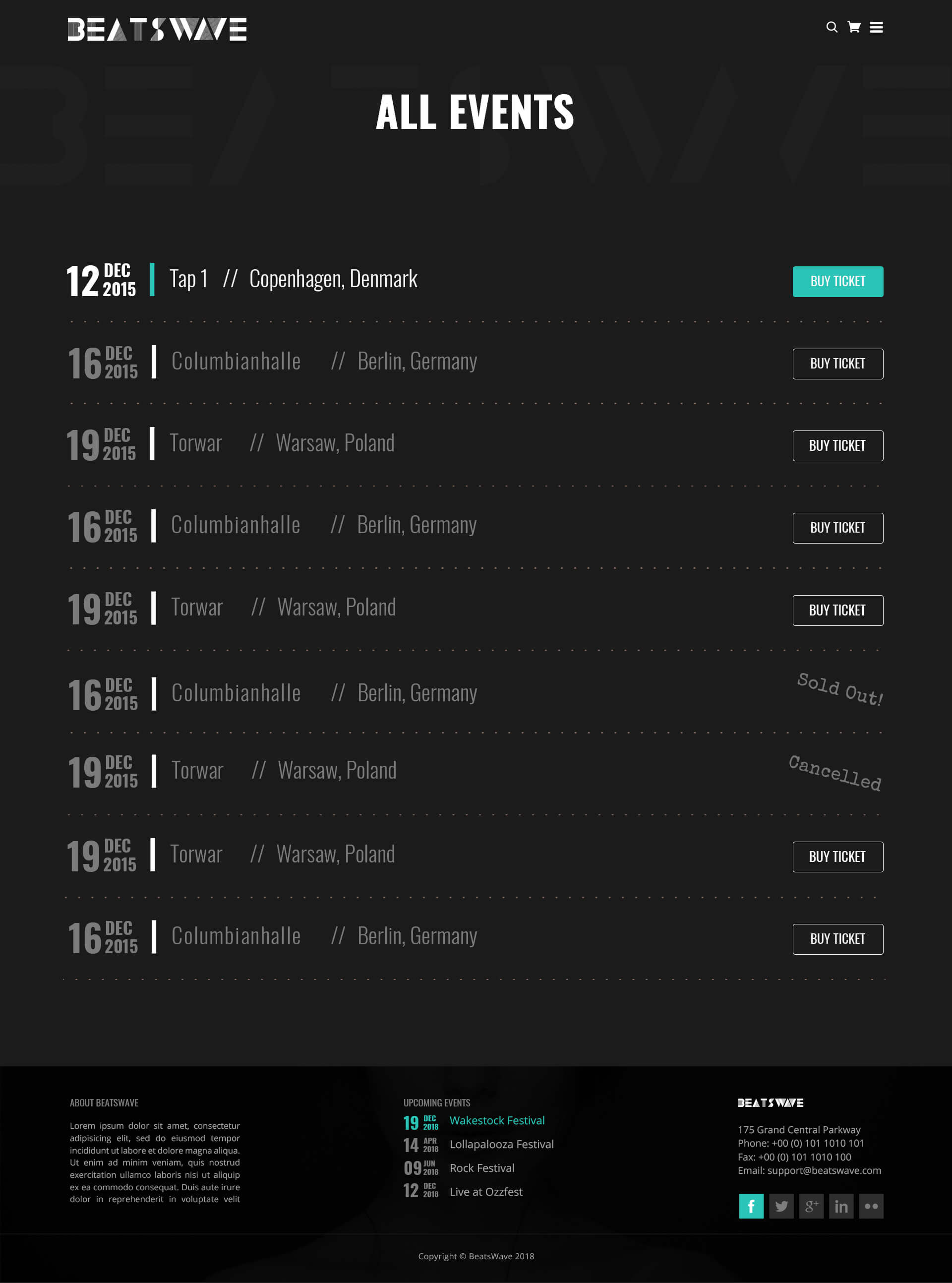 Beatswave | PSD Designed Template for Bands, Musicians, Artists and the Music Industry screenshot 5