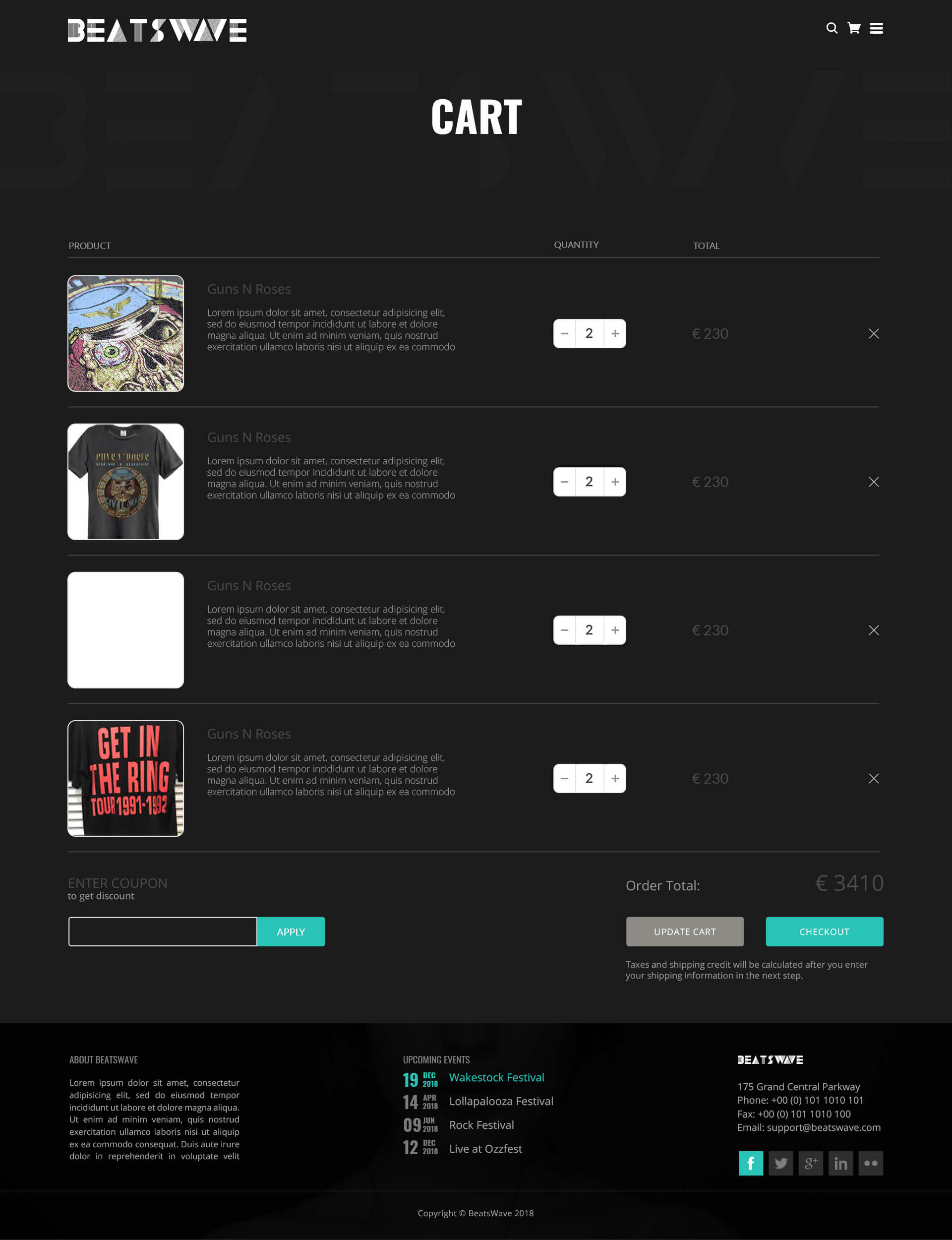 Beatswave | PSD Designed Template for Bands, Musicians, Artists and the Music Industry screenshot 15