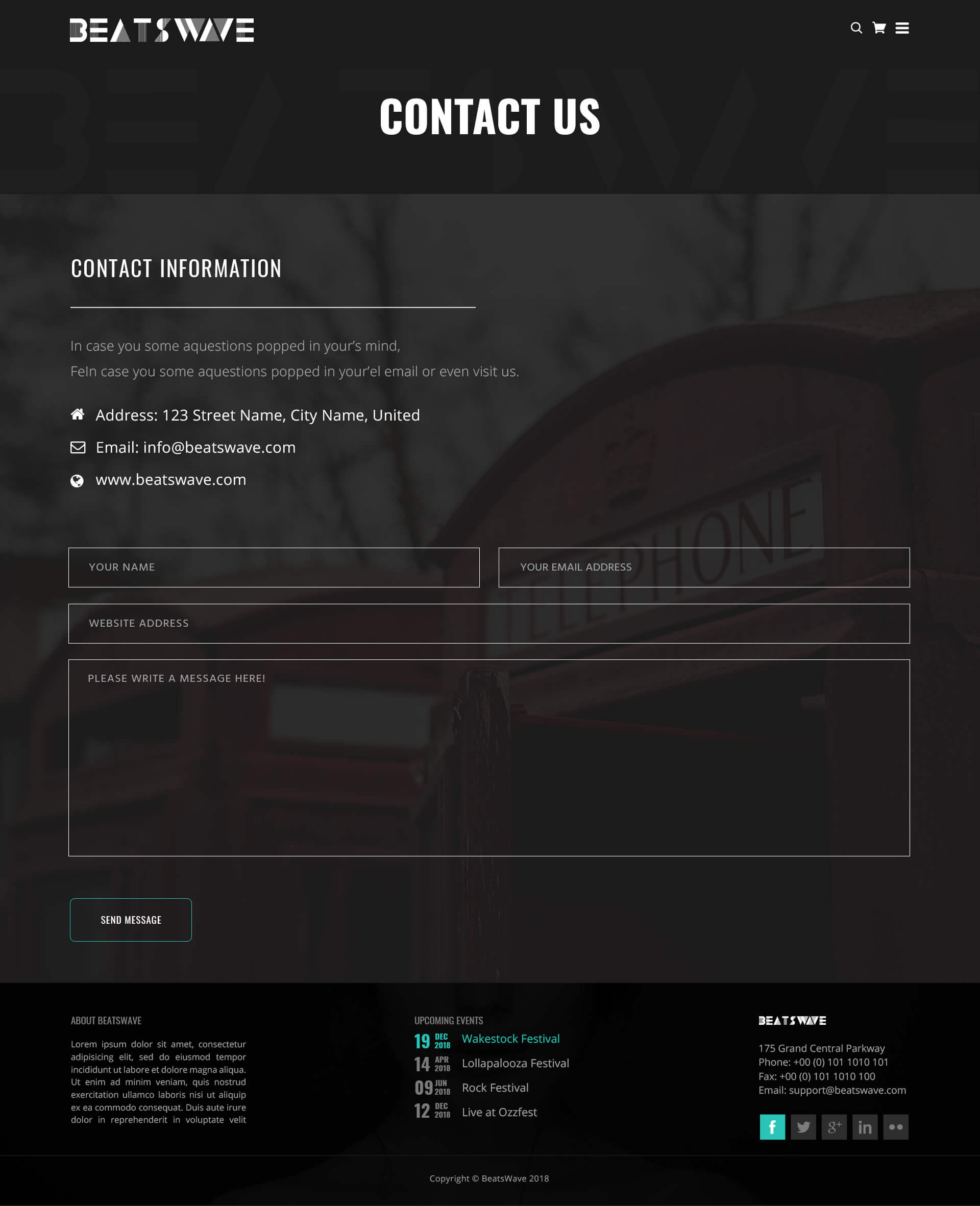 Beatswave | PSD Designed Template for Bands, Musicians, Artists and the Music Industry screenshot 17