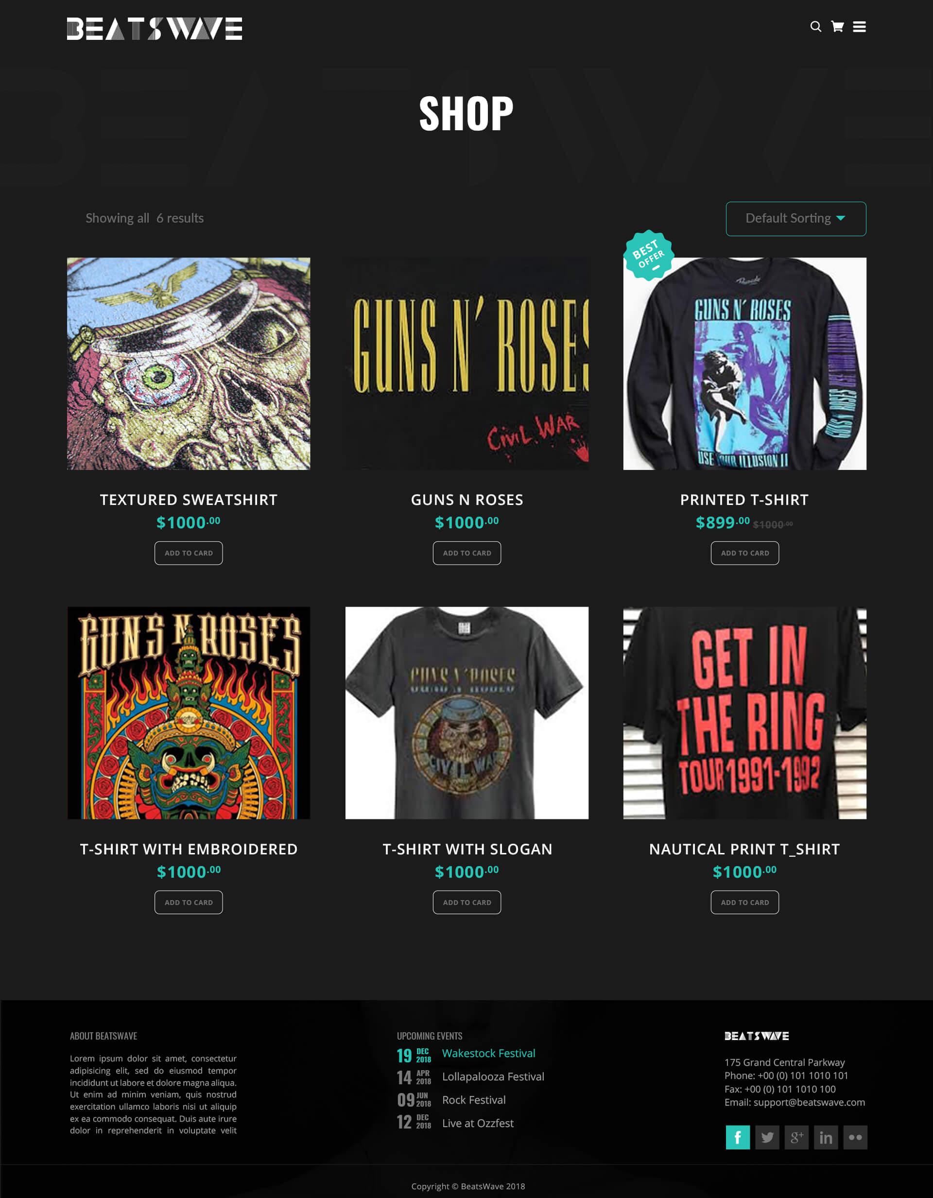 Beatswave | PSD Designed Template for Bands, Musicians, Artists and the Music Industry screenshot 20