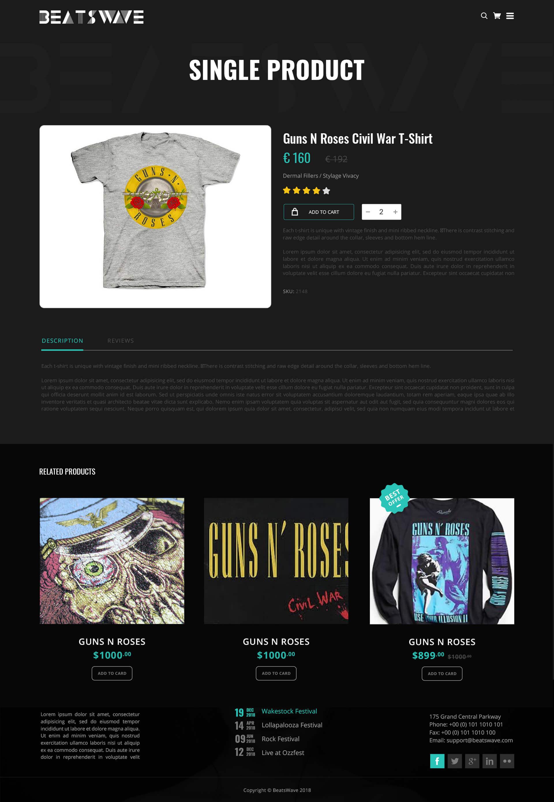 Beatswave | PSD Designed Template for Bands, Musicians, Artists and the Music Industry screenshot 21