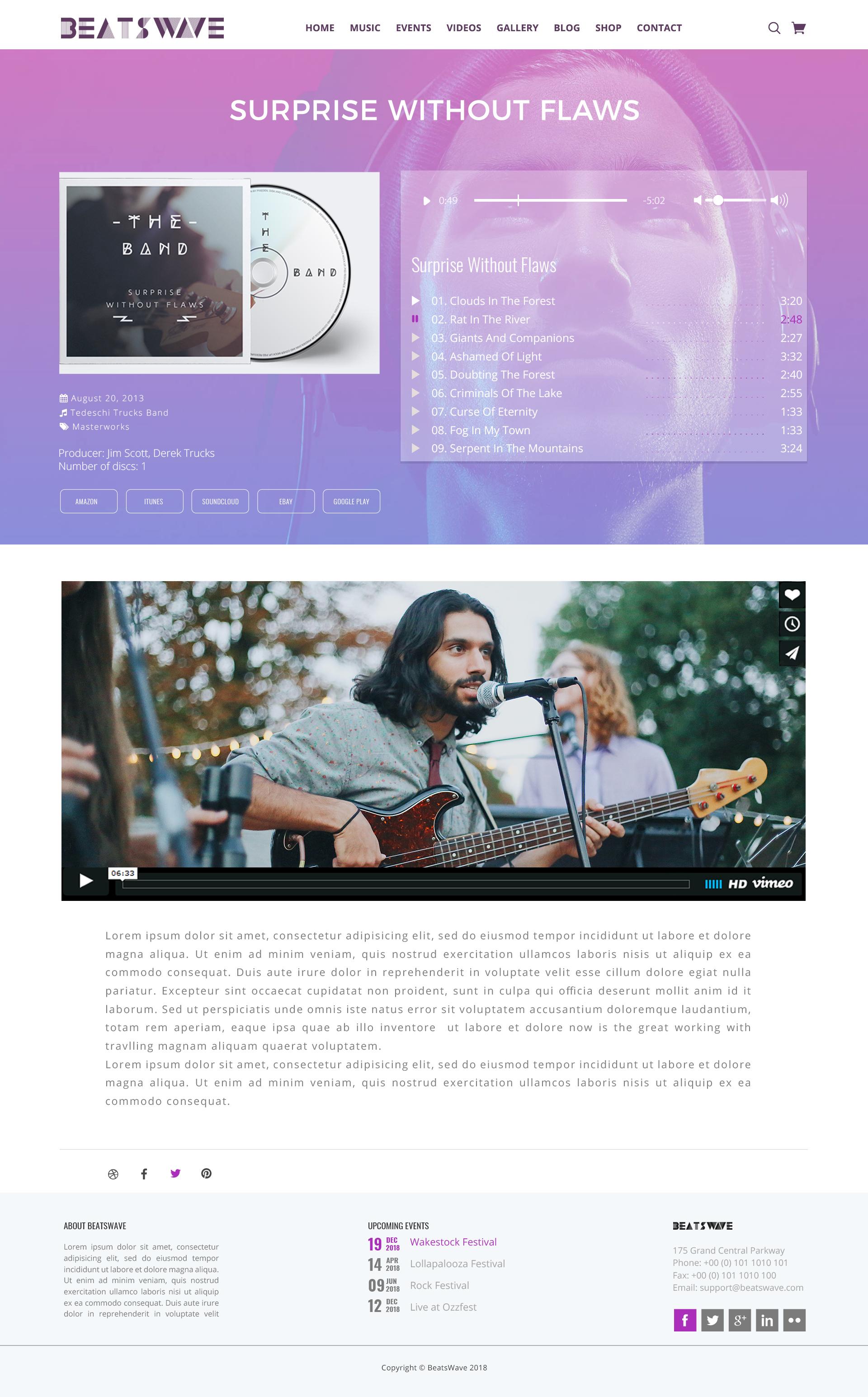 Beatswave | PSD Designed Template for Bands, Musicians, Artists and the Music Industry screenshot 27