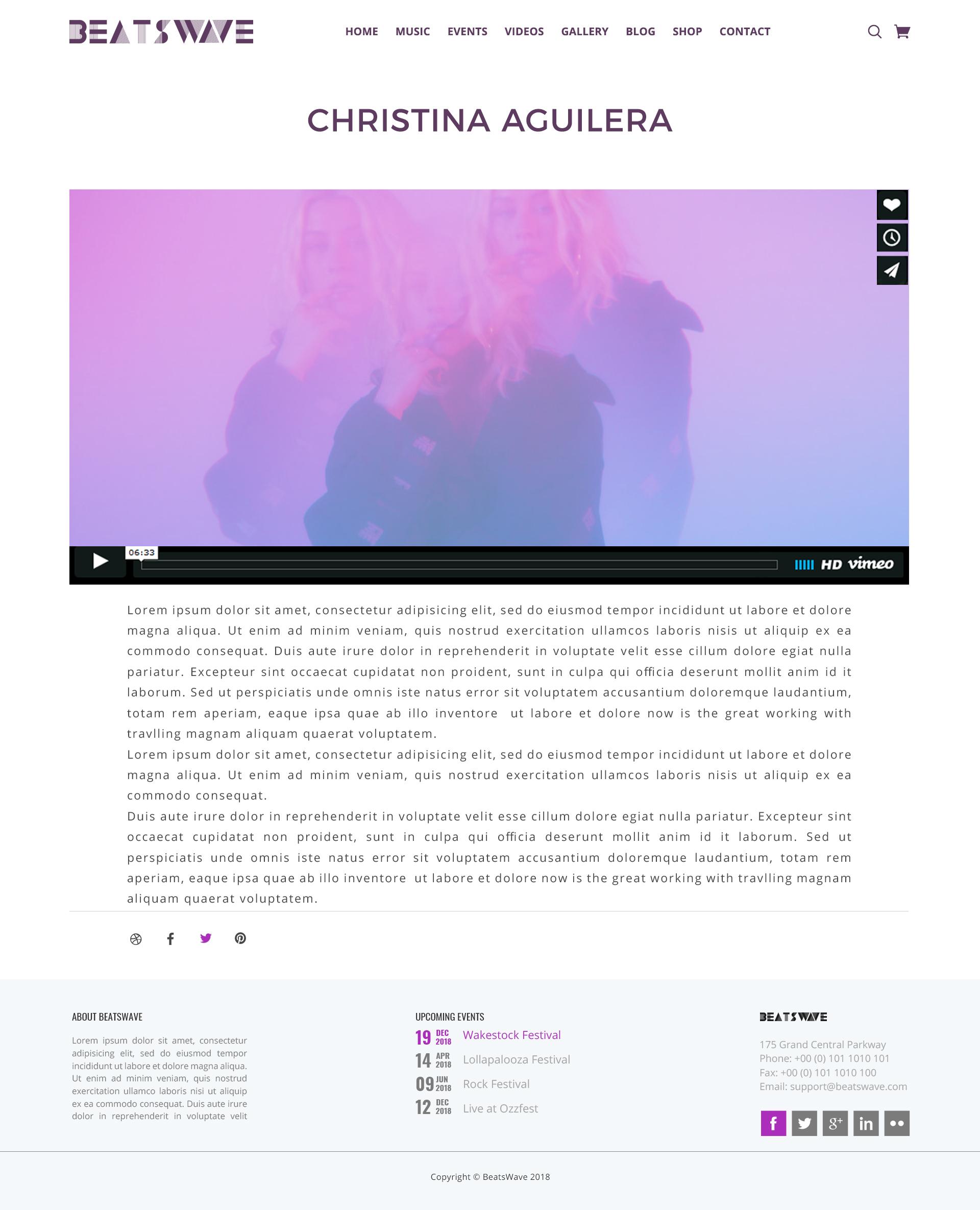 Beatswave | PSD Designed Template for Bands, Musicians, Artists and the Music Industry screenshot 31