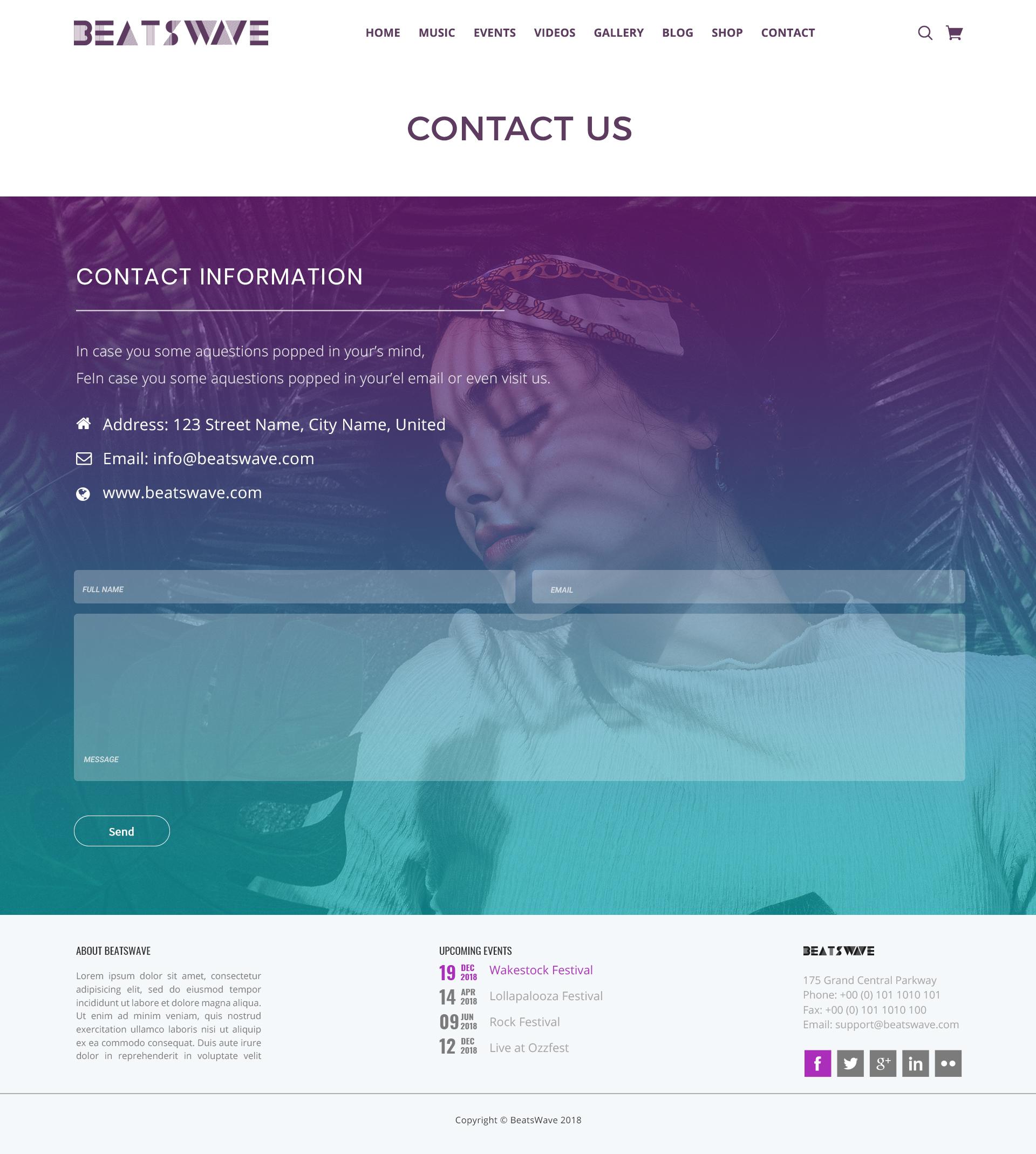 Beatswave | PSD Designed Template for Bands, Musicians, Artists and the Music Industry screenshot 40