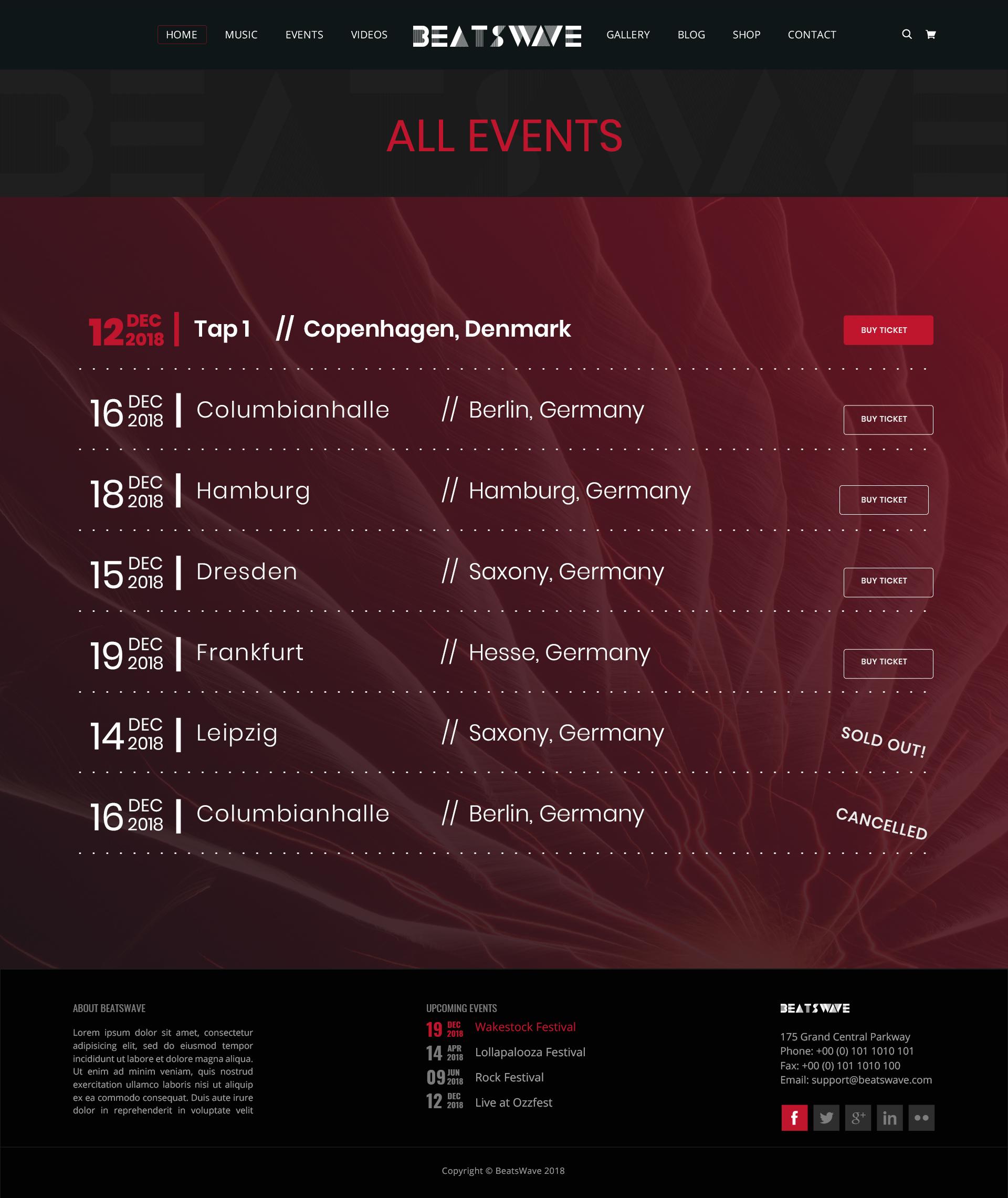 Beatswave | PSD Designed Template for Bands, Musicians, Artists and the Music Industry screenshot 49