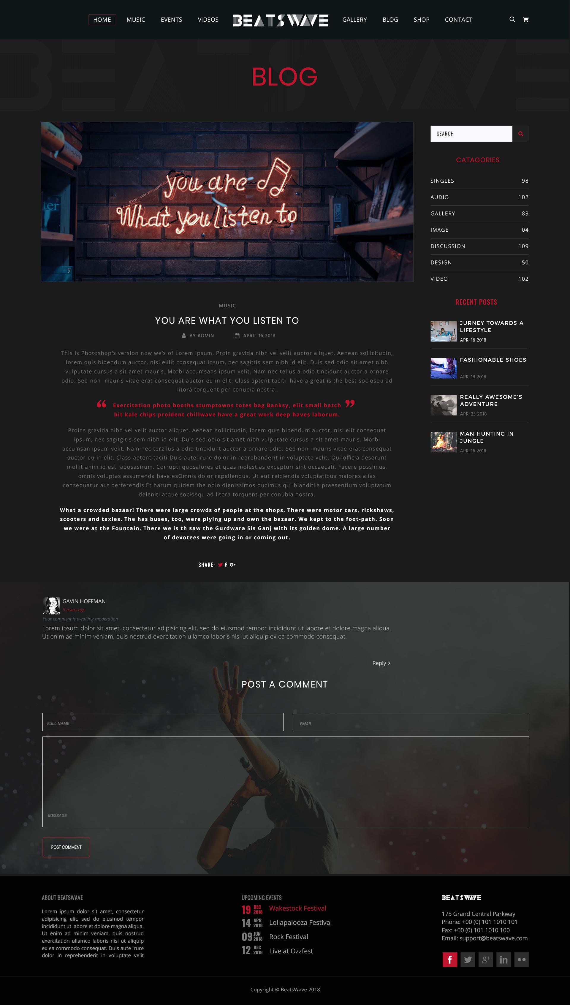 Beatswave | PSD Designed Template for Bands, Musicians, Artists and the Music Industry screenshot 56