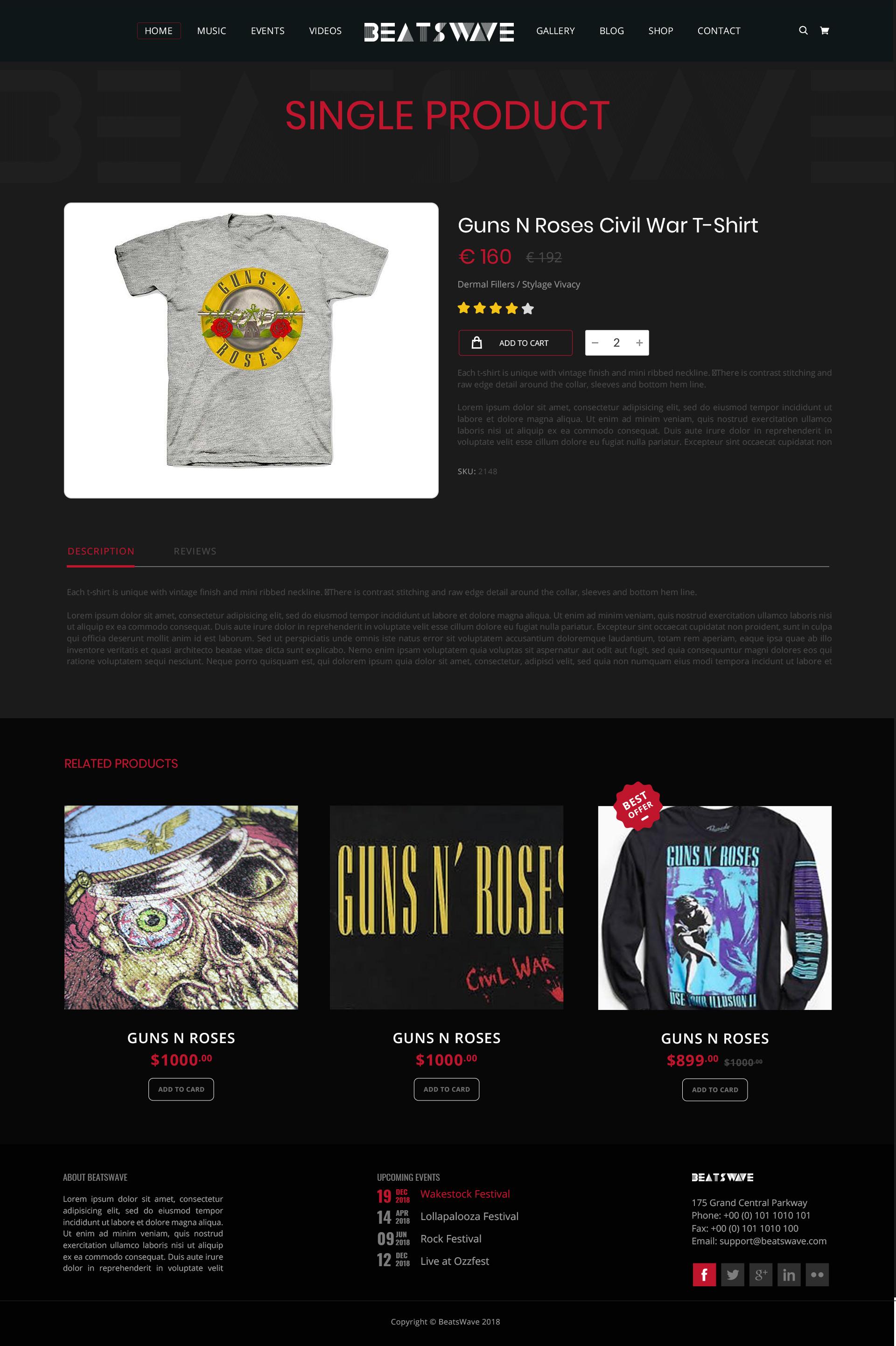 Beatswave | PSD Designed Template for Bands, Musicians, Artists and the Music Industry screenshot 65