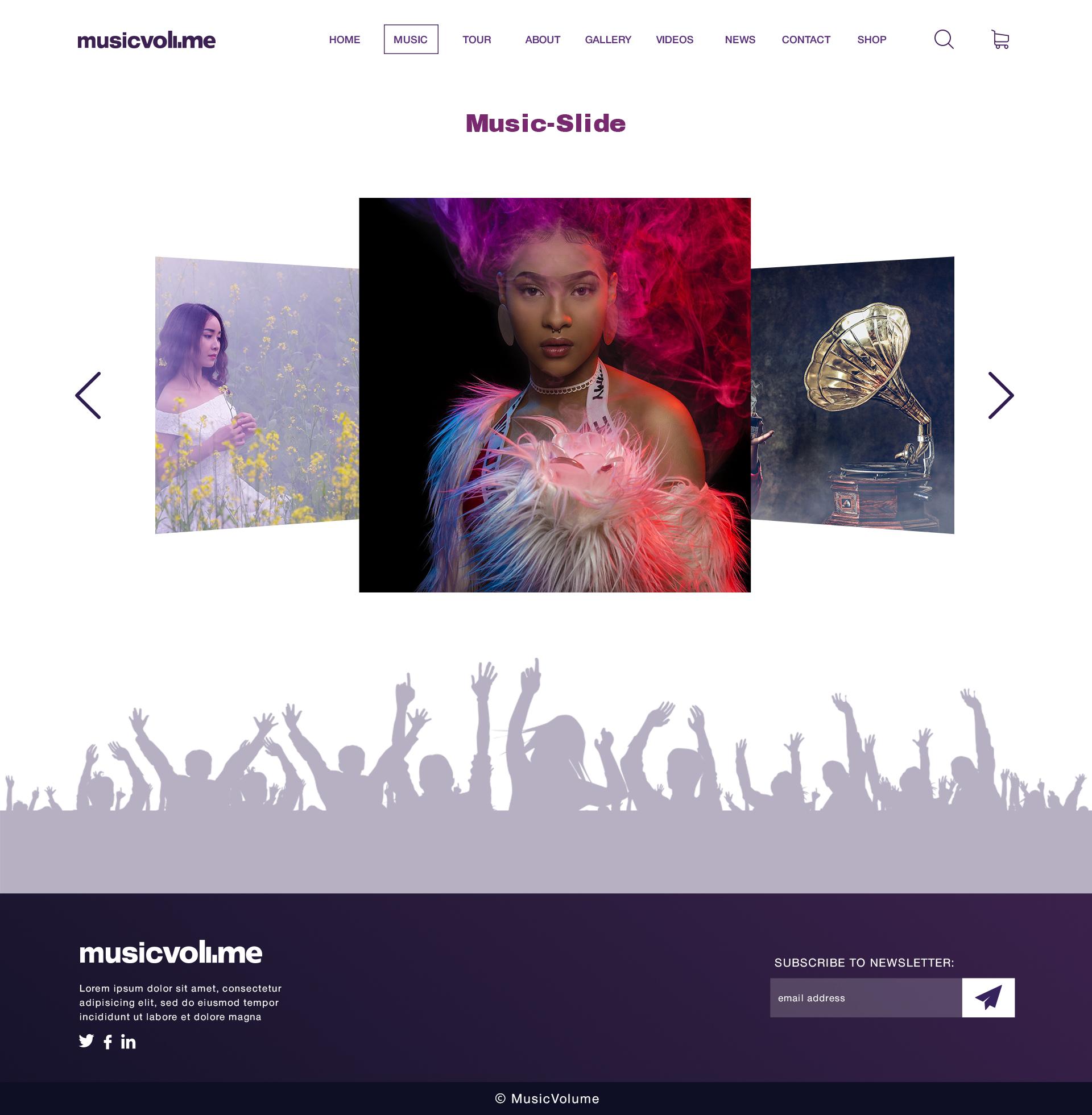 Musicvolume | PSD Theme for Bands, Musicians, Artists and the Music Industry screenshot 6