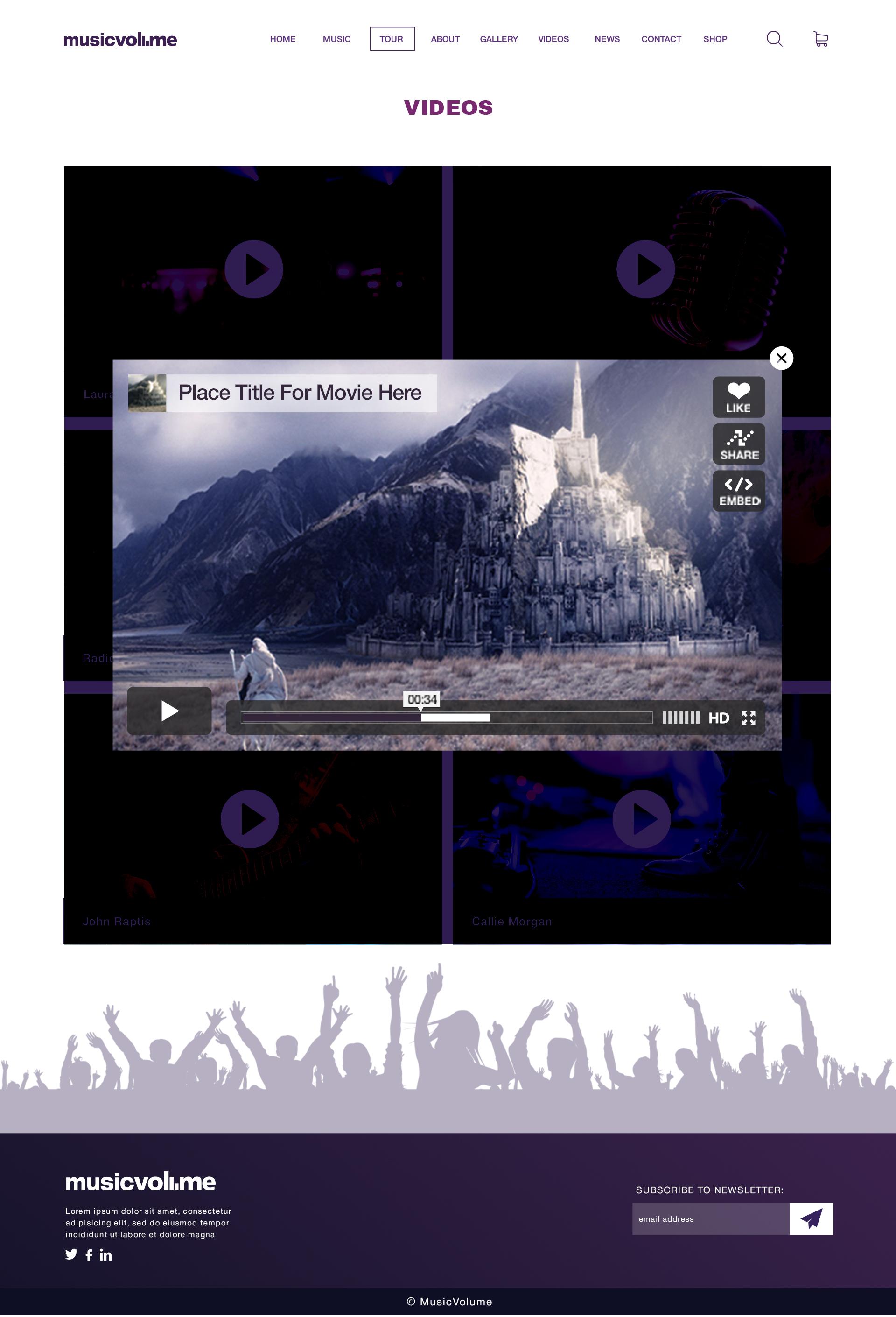 Musicvolume | PSD Theme for Bands, Musicians, Artists and the Music Industry screenshot 13