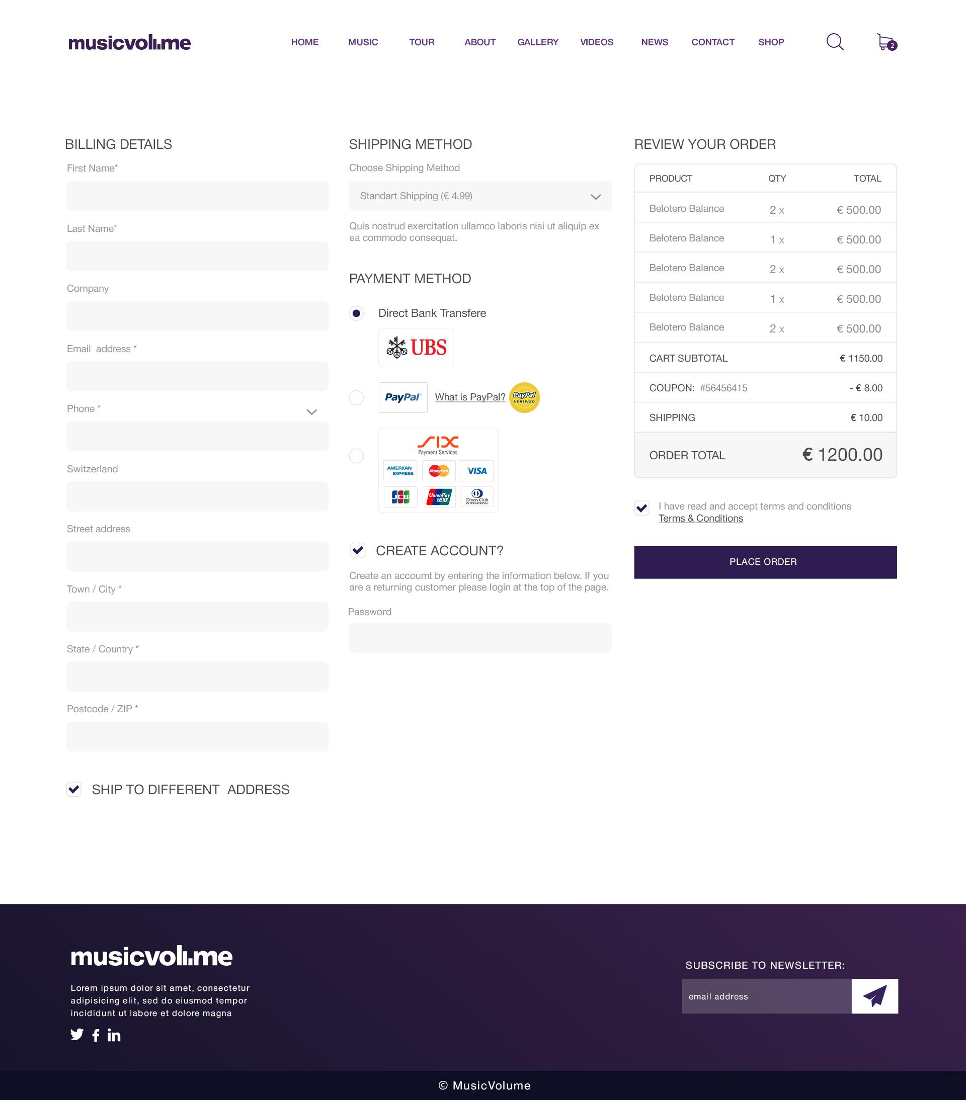 Musicvolume | PSD Theme for Bands, Musicians, Artists and the Music Industry screenshot 22