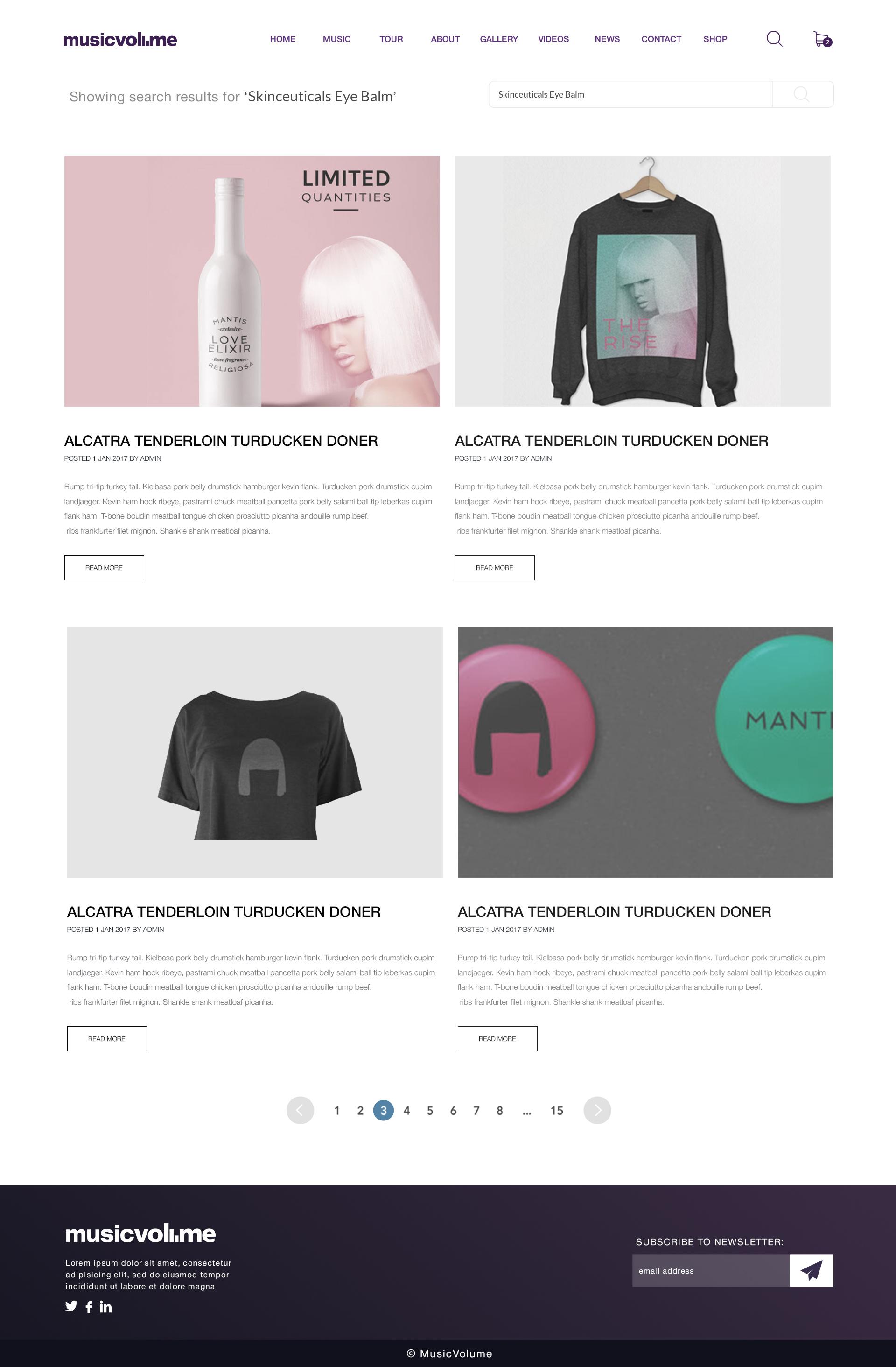 Musicvolume | PSD Theme for Bands, Musicians, Artists and the Music Industry screenshot 25