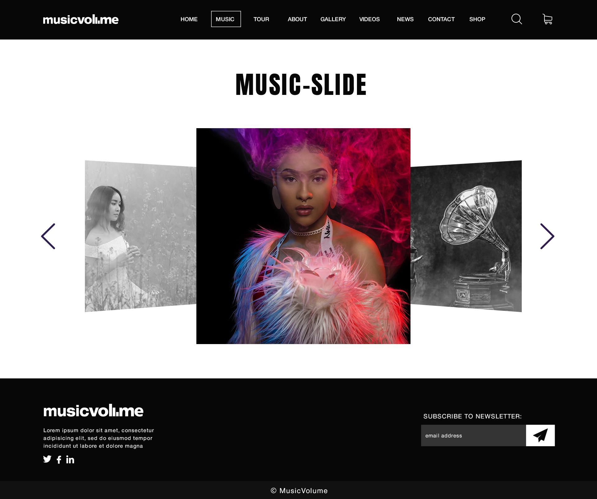 Musicvolume | PSD Theme for Bands, Musicians, Artists and the Music Industry screenshot 34