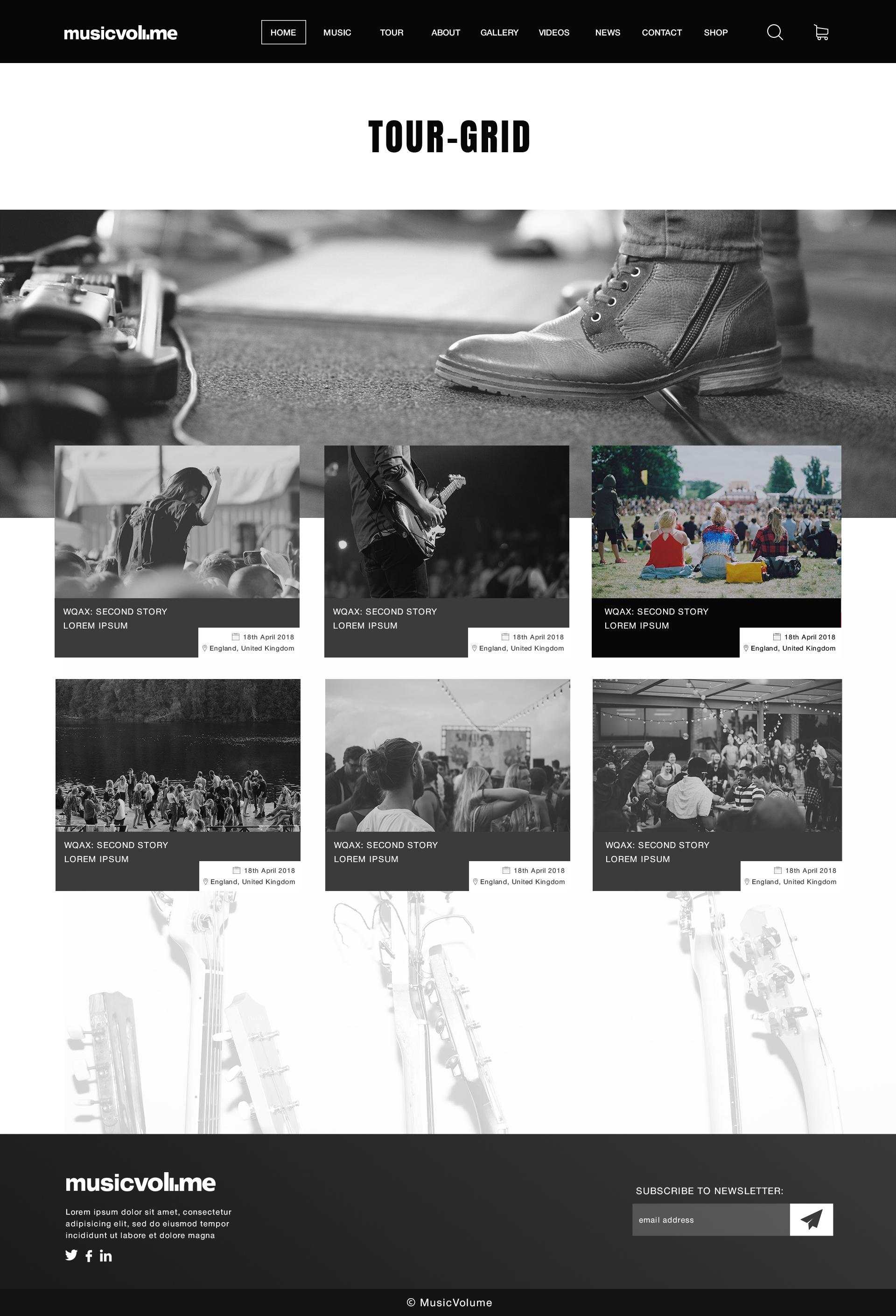 Musicvolume | PSD Theme for Bands, Musicians, Artists and the Music Industry screenshot 37