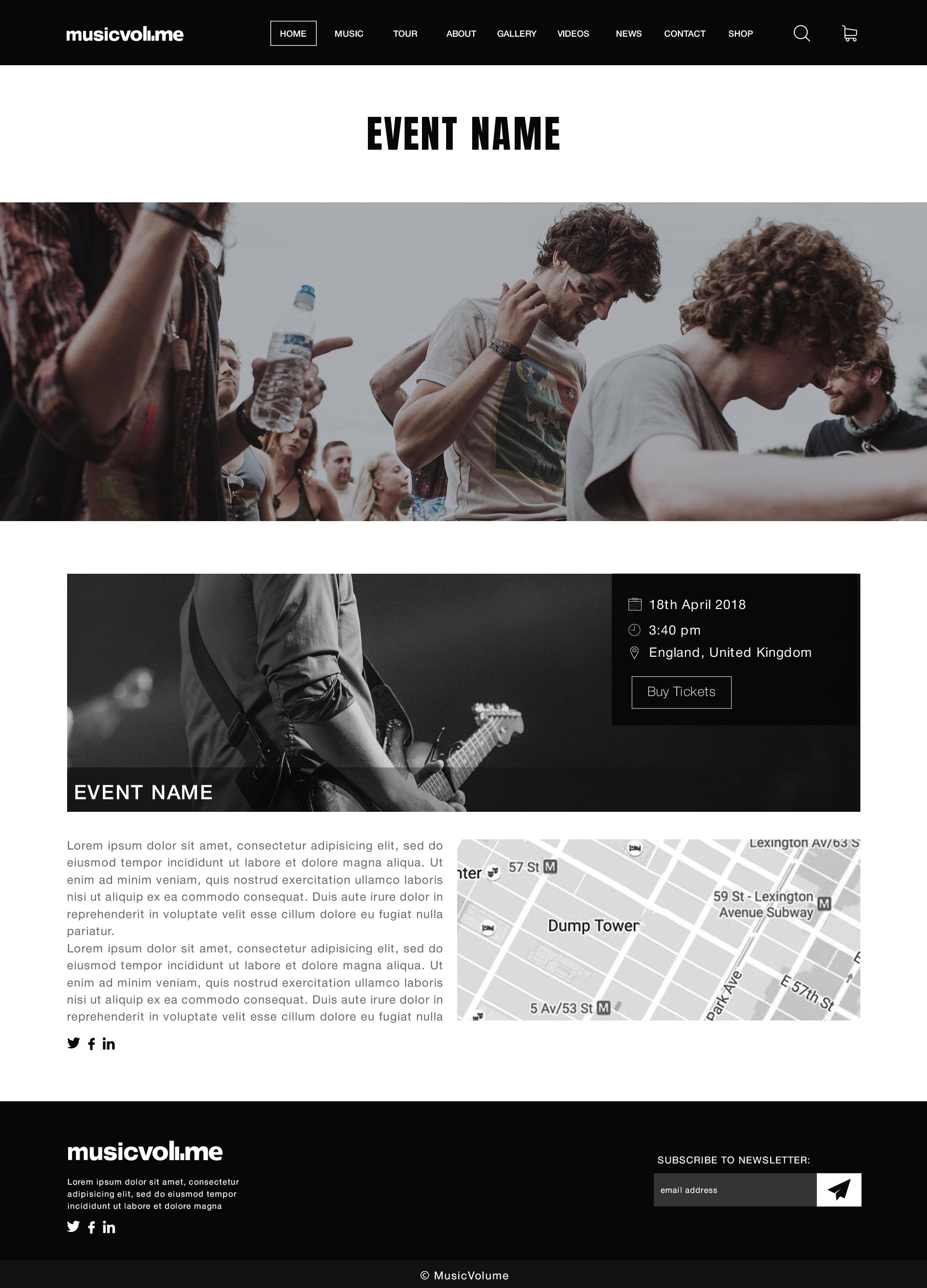 Musicvolume | PSD Theme for Bands, Musicians, Artists and the Music Industry screenshot 38