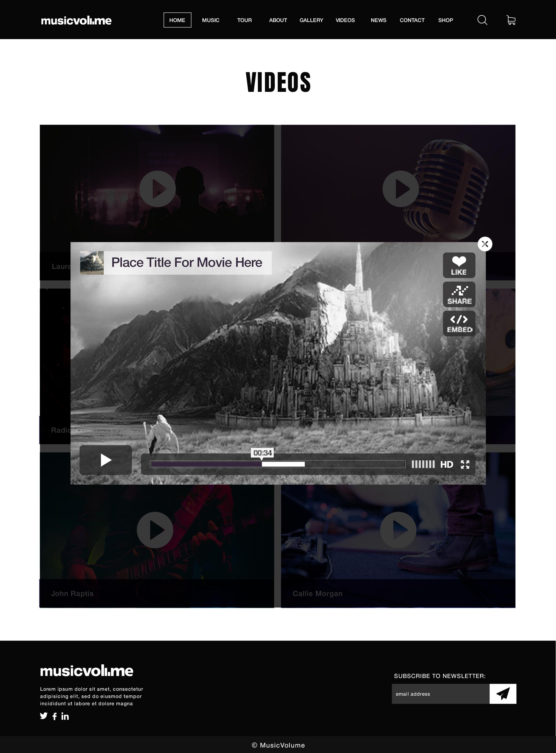 Musicvolume | PSD Theme for Bands, Musicians, Artists and the Music Industry screenshot 40