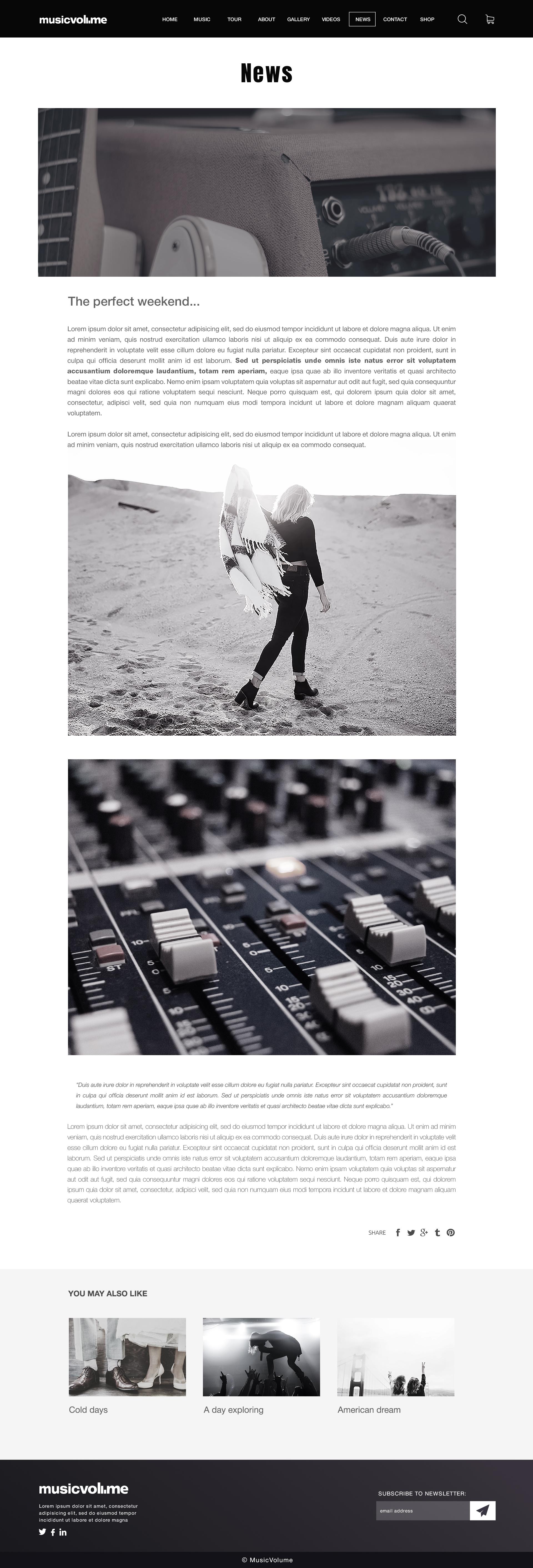 Musicvolume | PSD Theme for Bands, Musicians, Artists and the Music Industry screenshot 45