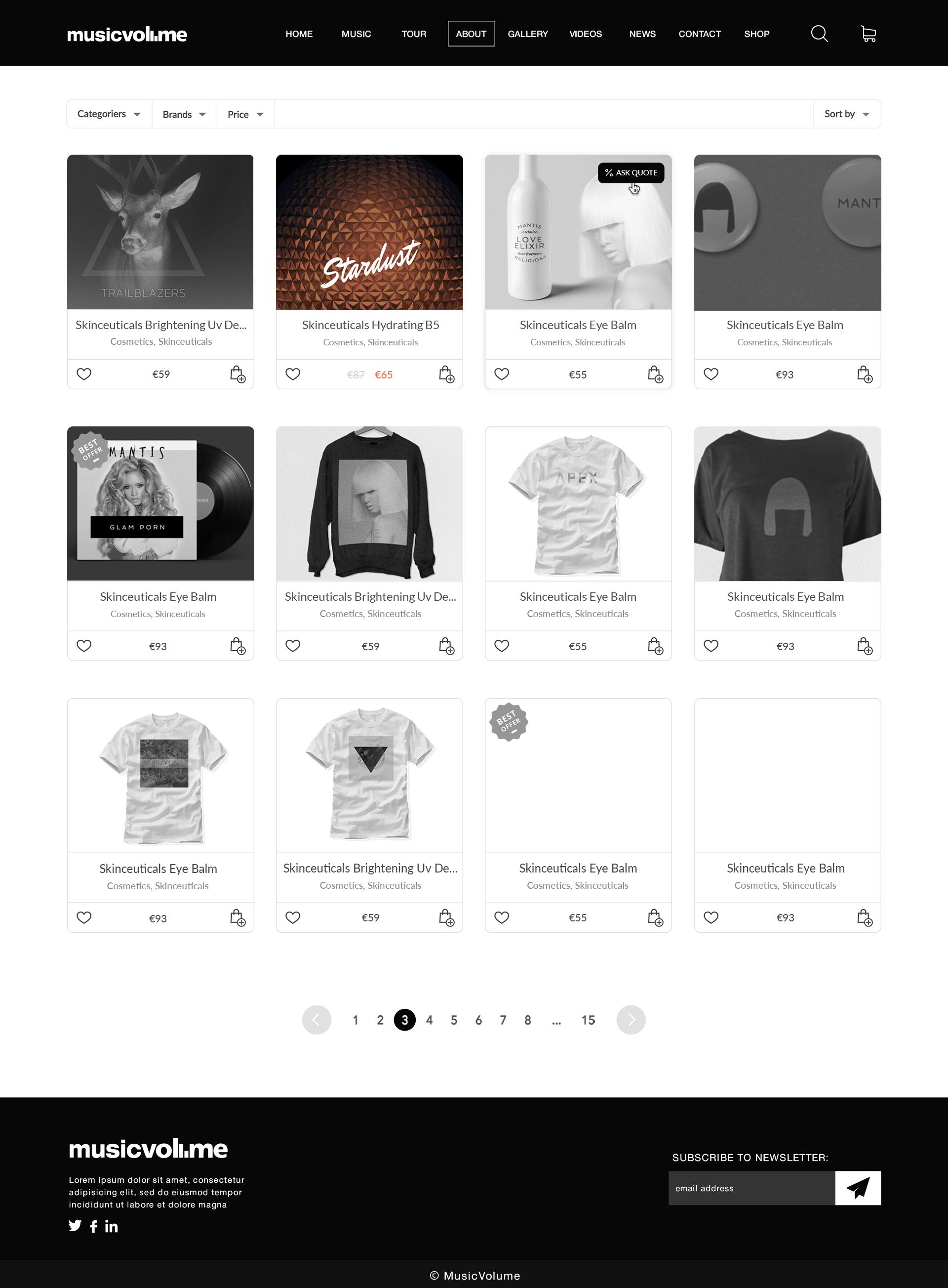 Musicvolume | PSD Theme for Bands, Musicians, Artists and the Music Industry screenshot 50