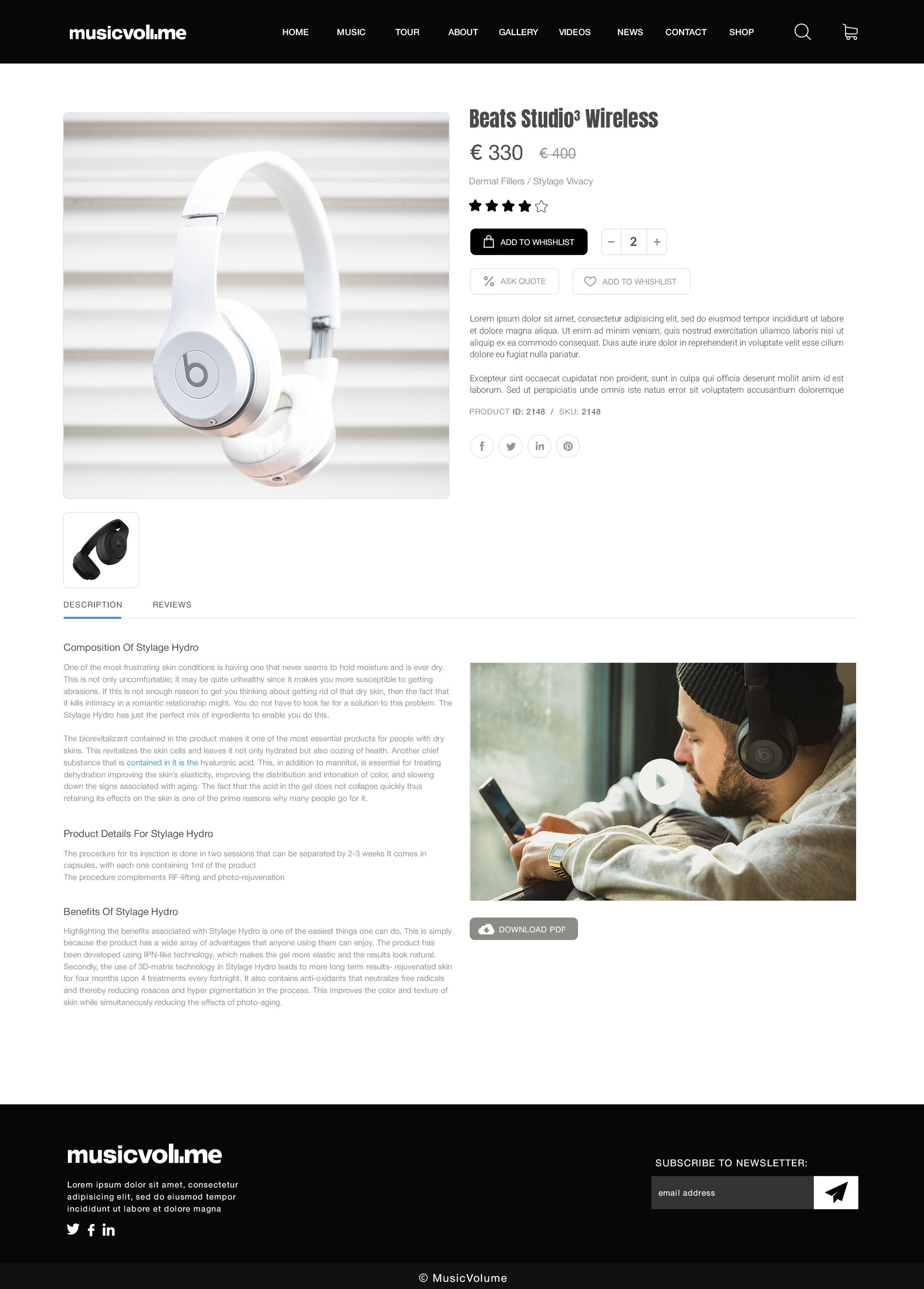 Musicvolume | PSD Theme for Bands, Musicians, Artists and the Music Industry screenshot 51