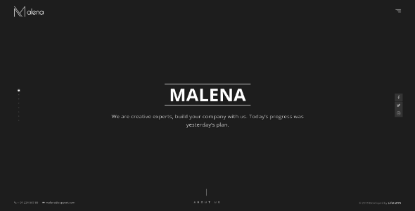 Malena - Creative Portfolio Template screenshot 2