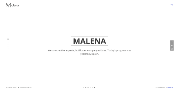 Malena - Creative Portfolio Template screenshot 3