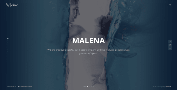 Malena - Creative Portfolio Template screenshot 4